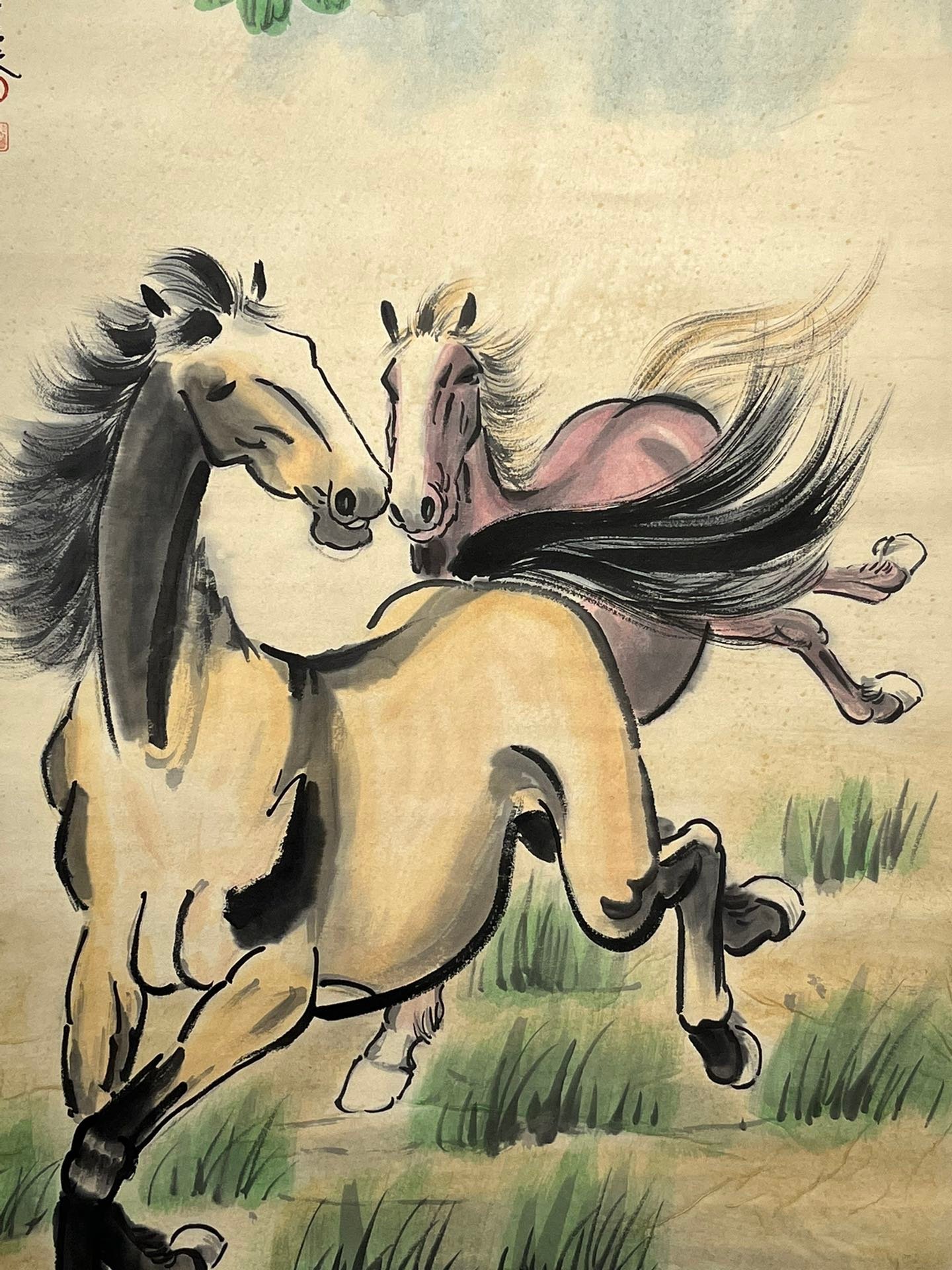 Chinese scroll painting Xu Beihong