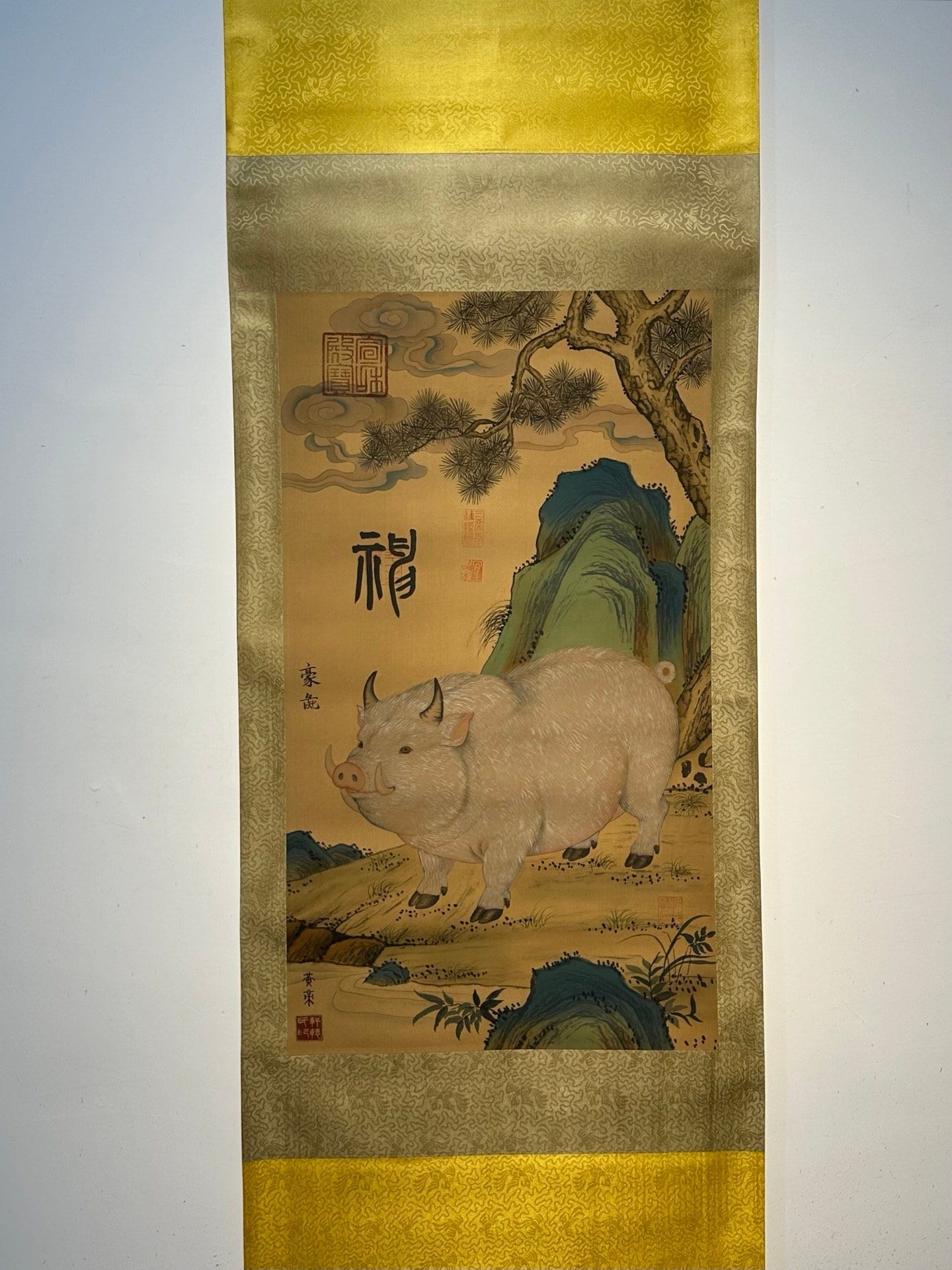Chinese scroll painting Gongsun