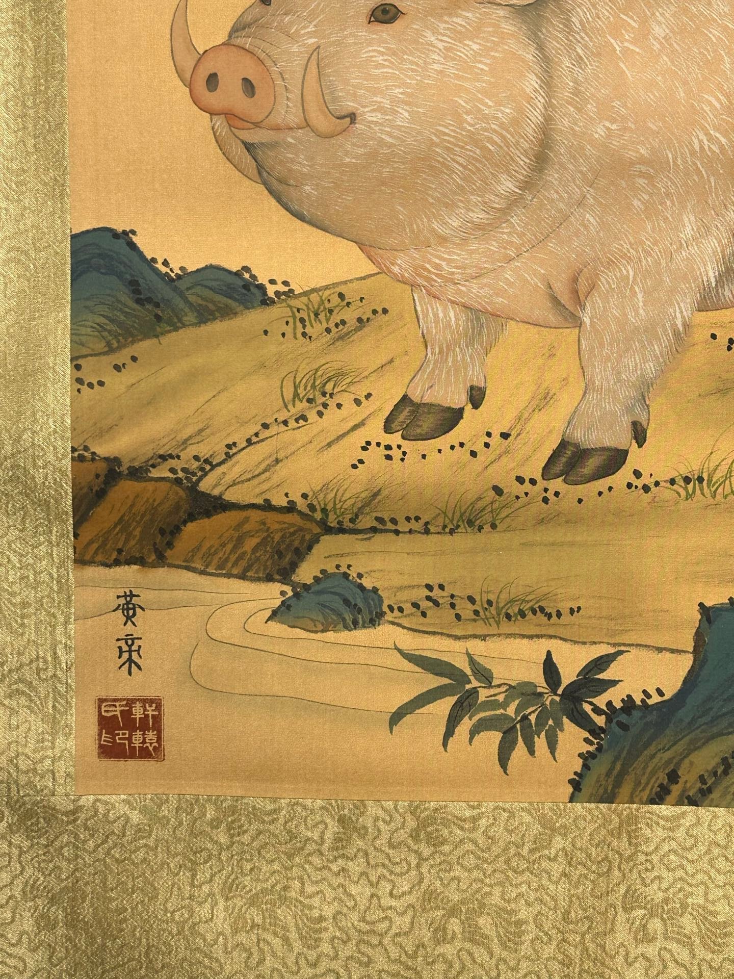 Chinese scroll painting Gongsun