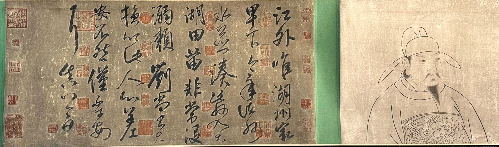 Chinese scroll painting Yan Zhenqing