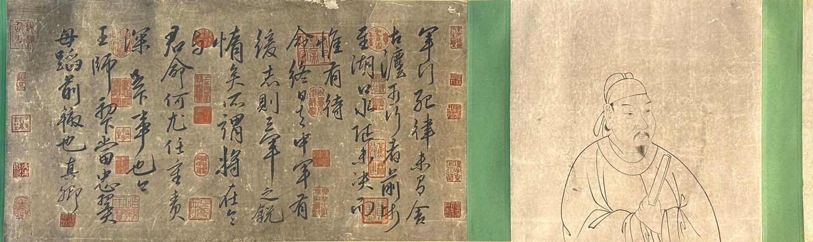 Chinese scroll painting Yan Zhenqing