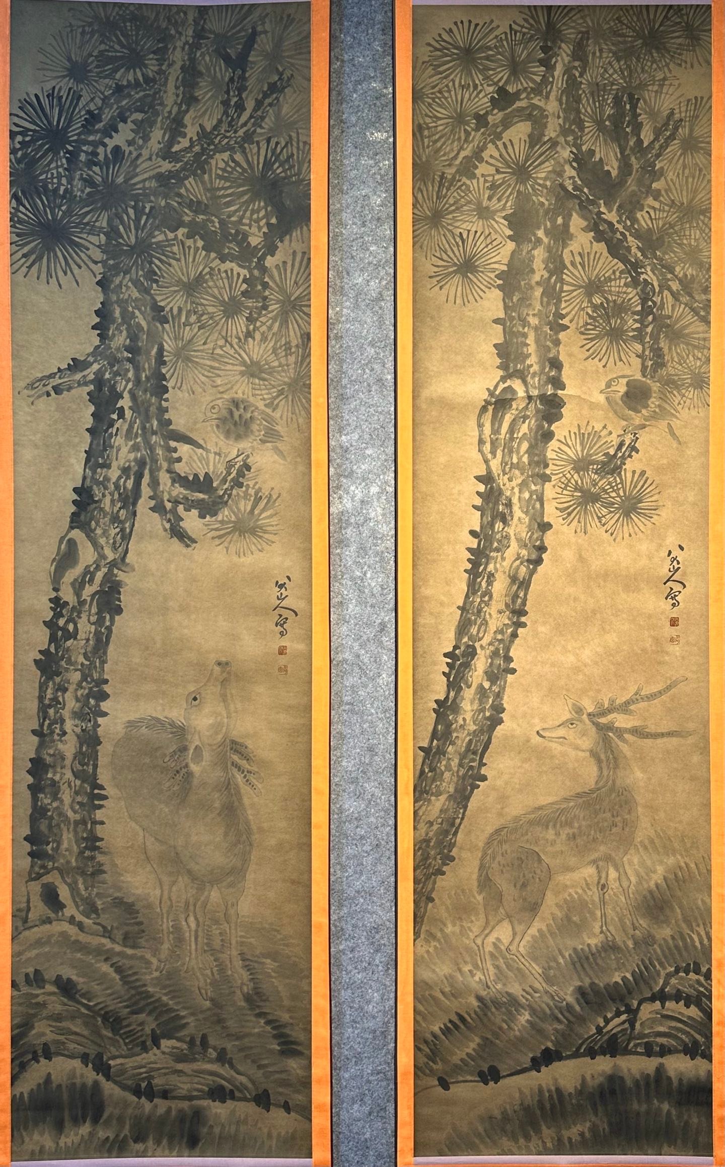 Chinese scroll painting Ba Da Shan Ren