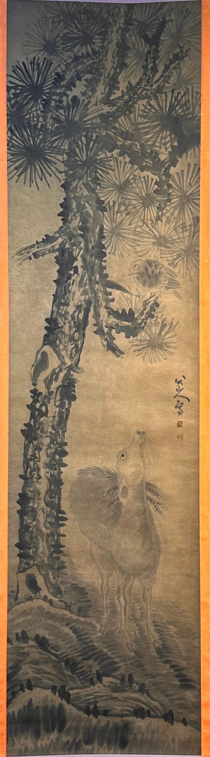 Chinese scroll painting Ba Da Shan Ren