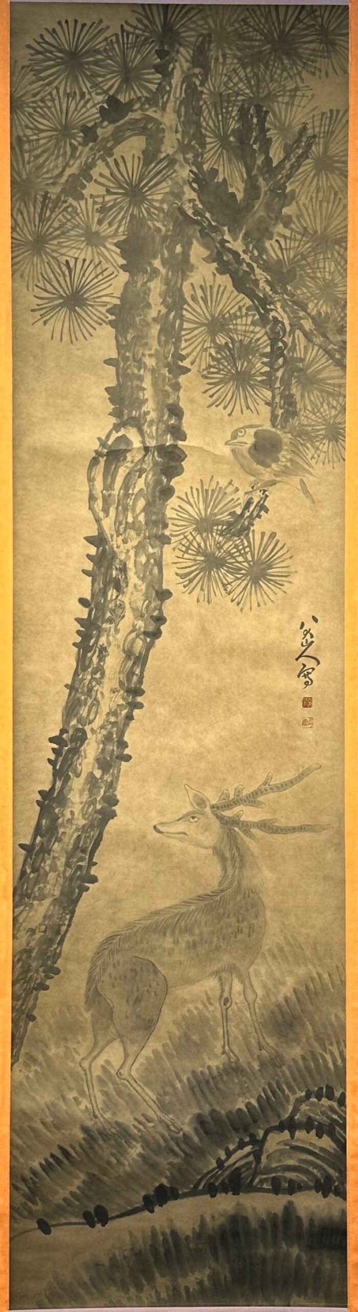 Chinese scroll painting Ba Da Shan Ren