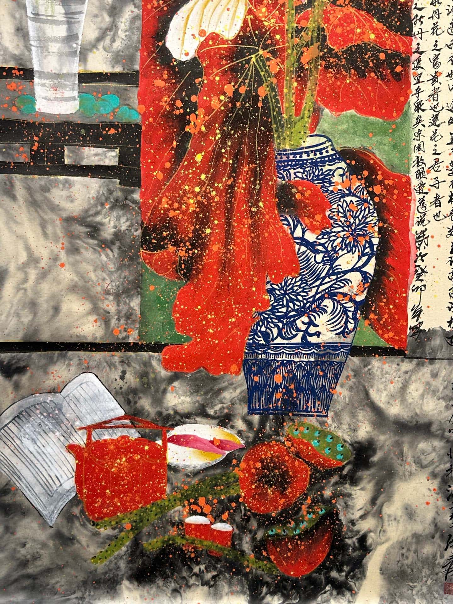 Chinese scroll painting Zhang Daqian