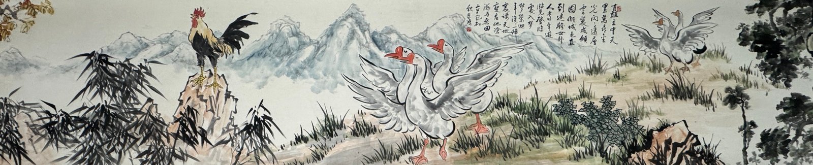 Chinese scroll painting Xu Beihong