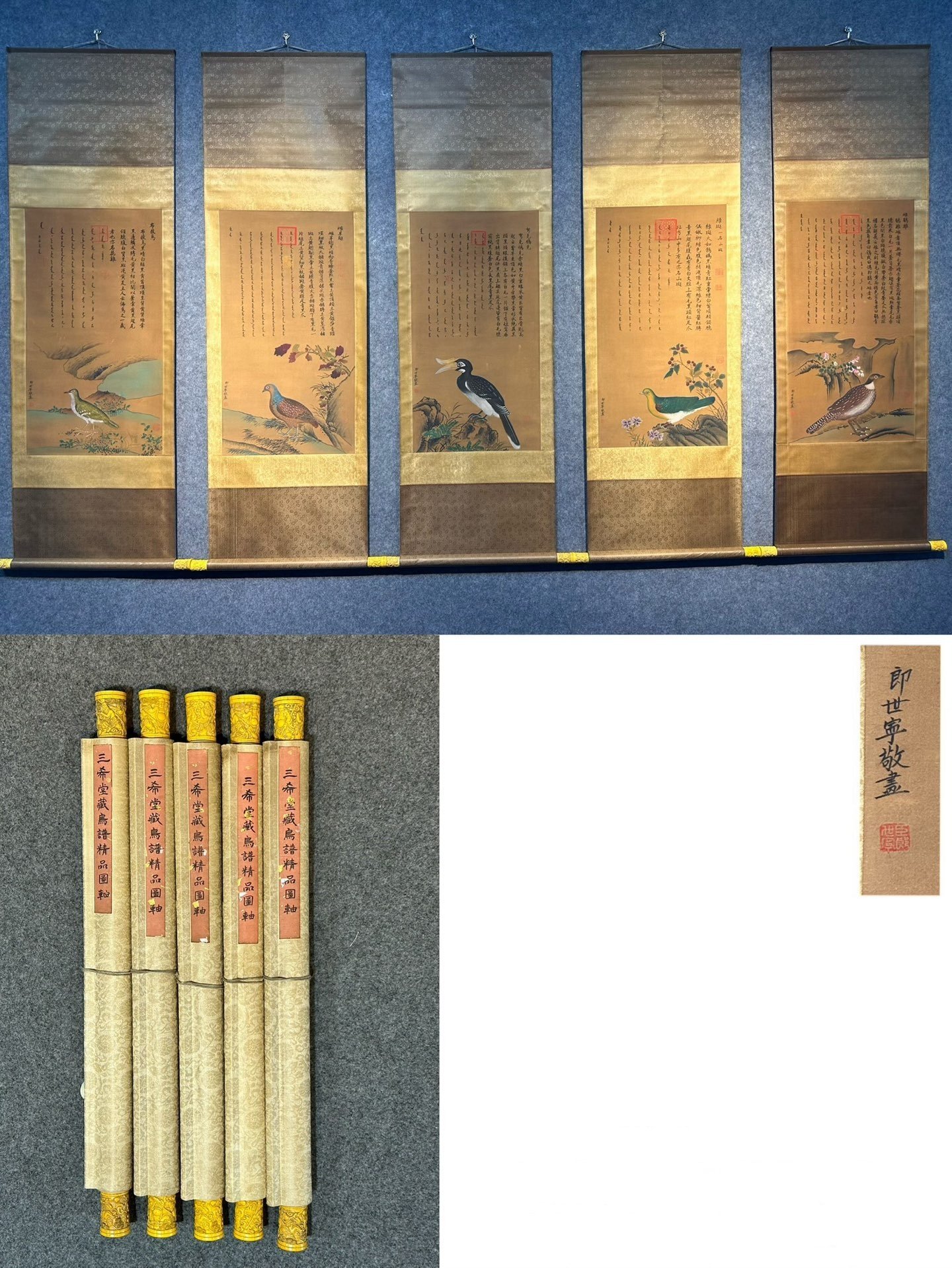 Chinese scroll painting Giuseppe