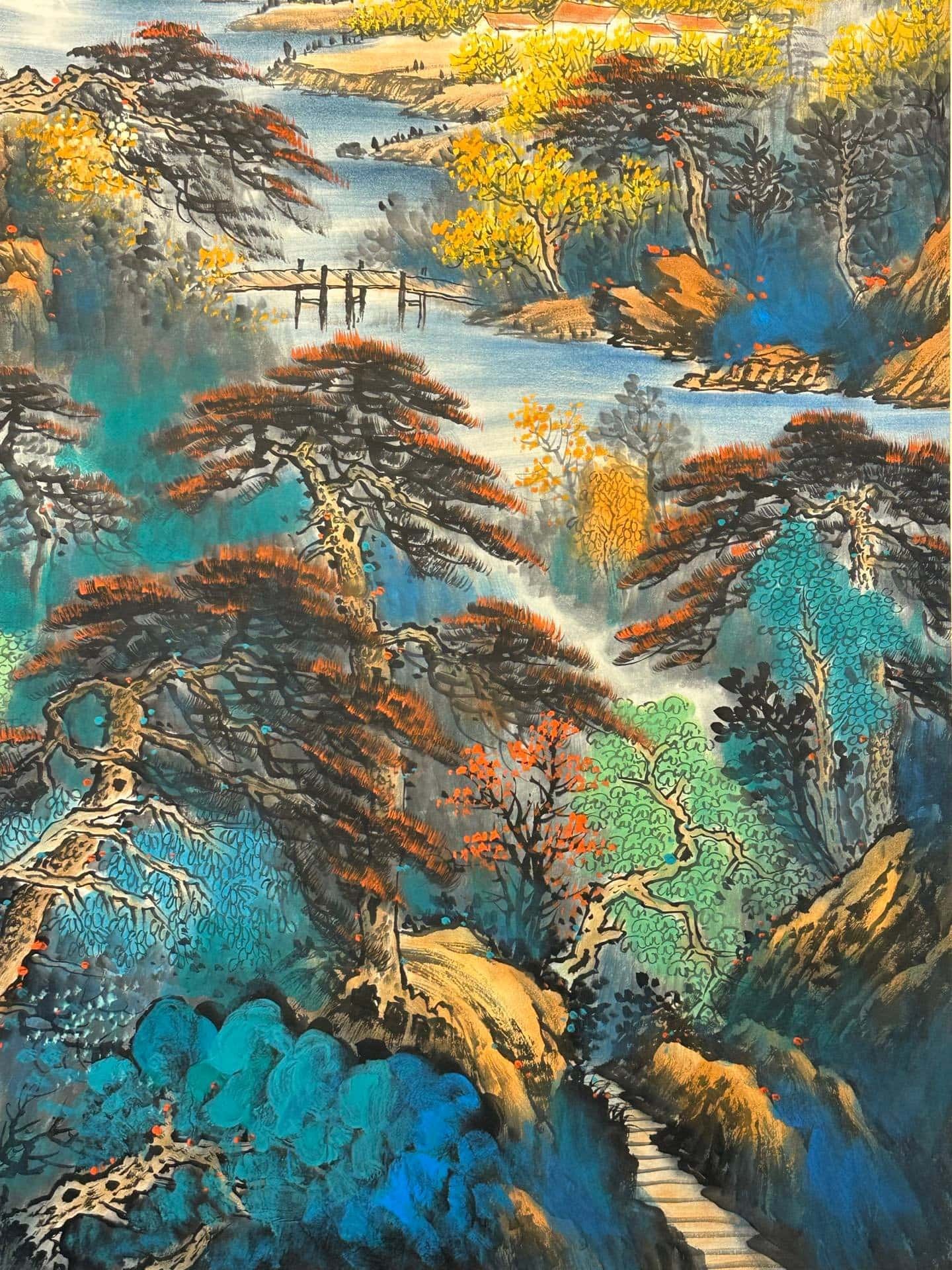 Chinese scroll painting Zhang Daqian