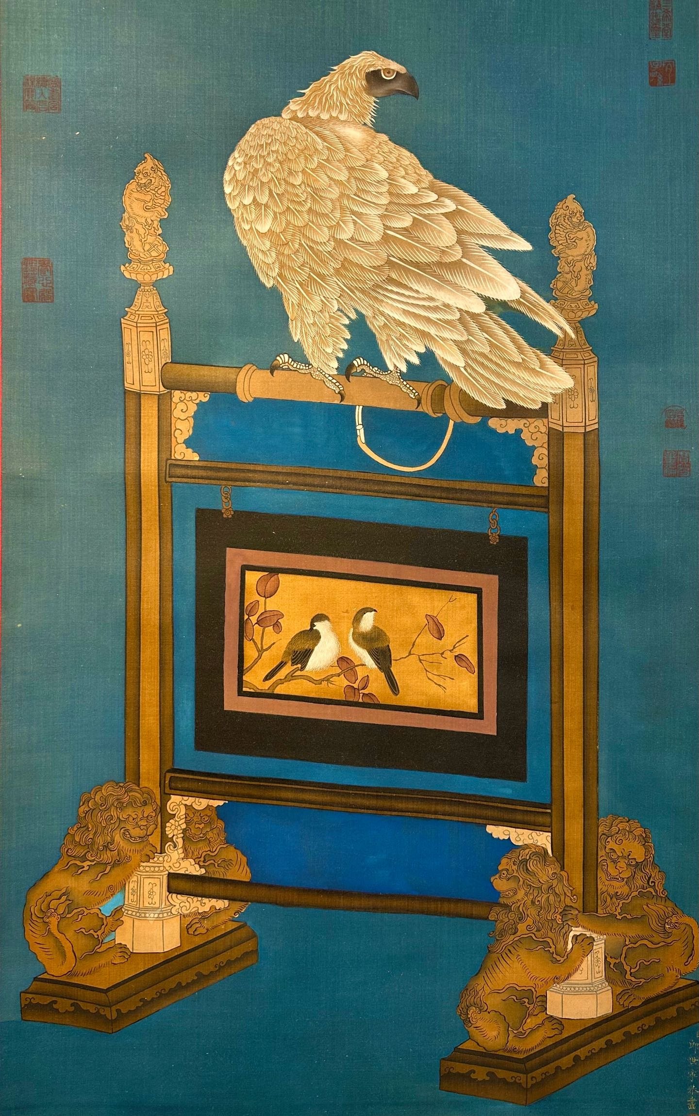 Chinese scroll painting Giuseppe