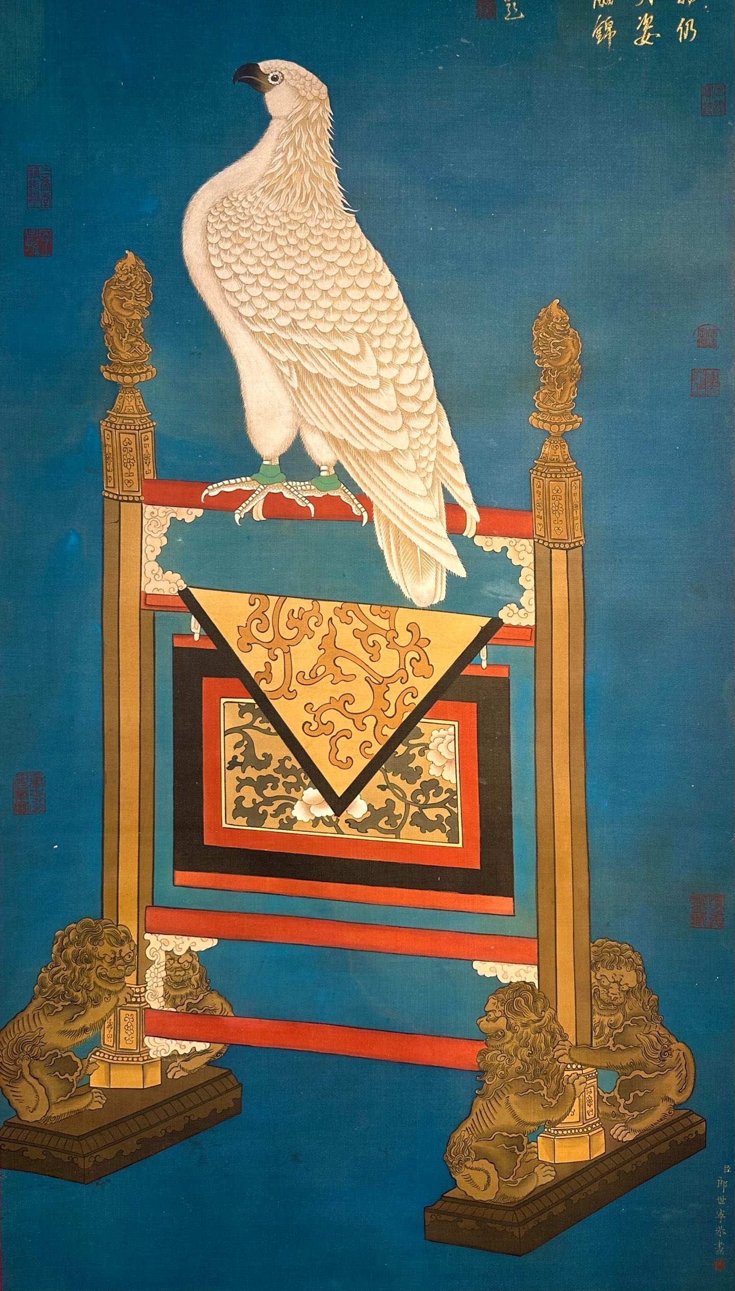 Chinese scroll painting Giuseppe