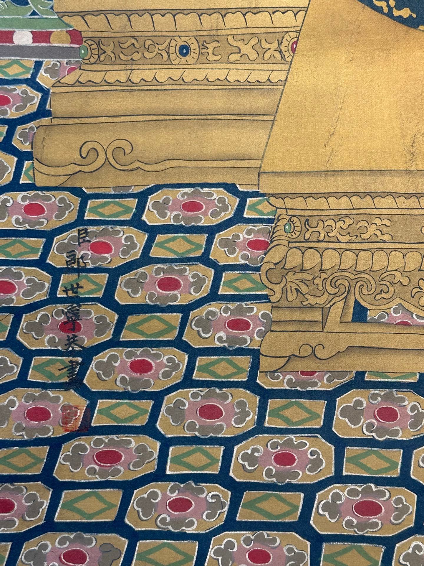 Chinese scroll painting Giuseppe