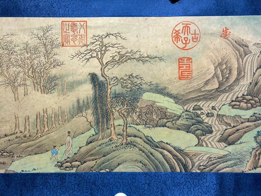 Chinese scroll painting Wen Huiming