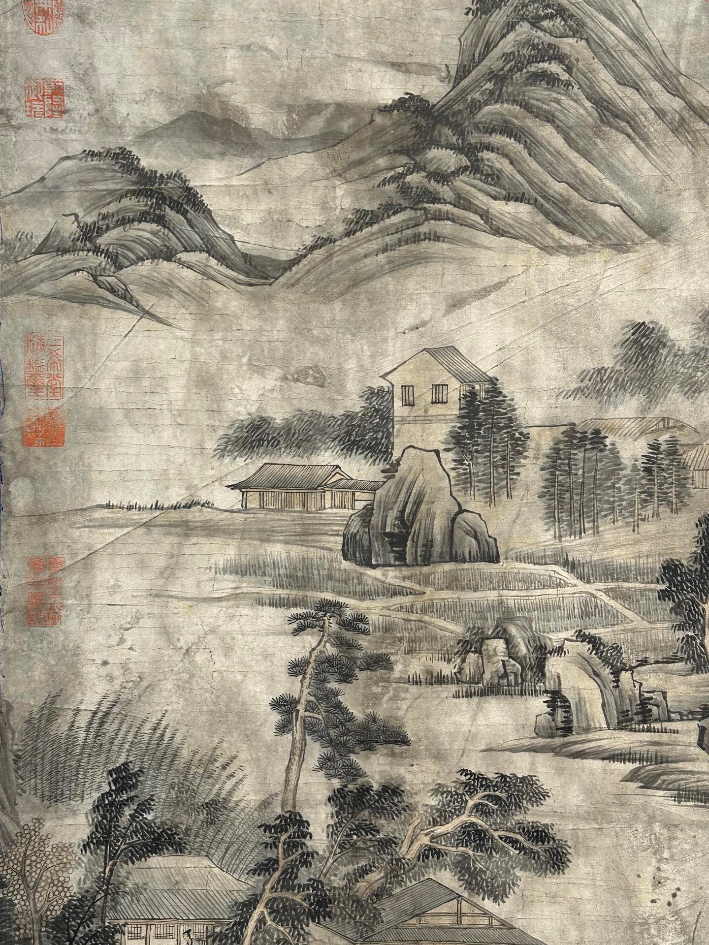 Chinese scroll painting Shangguan Zhou