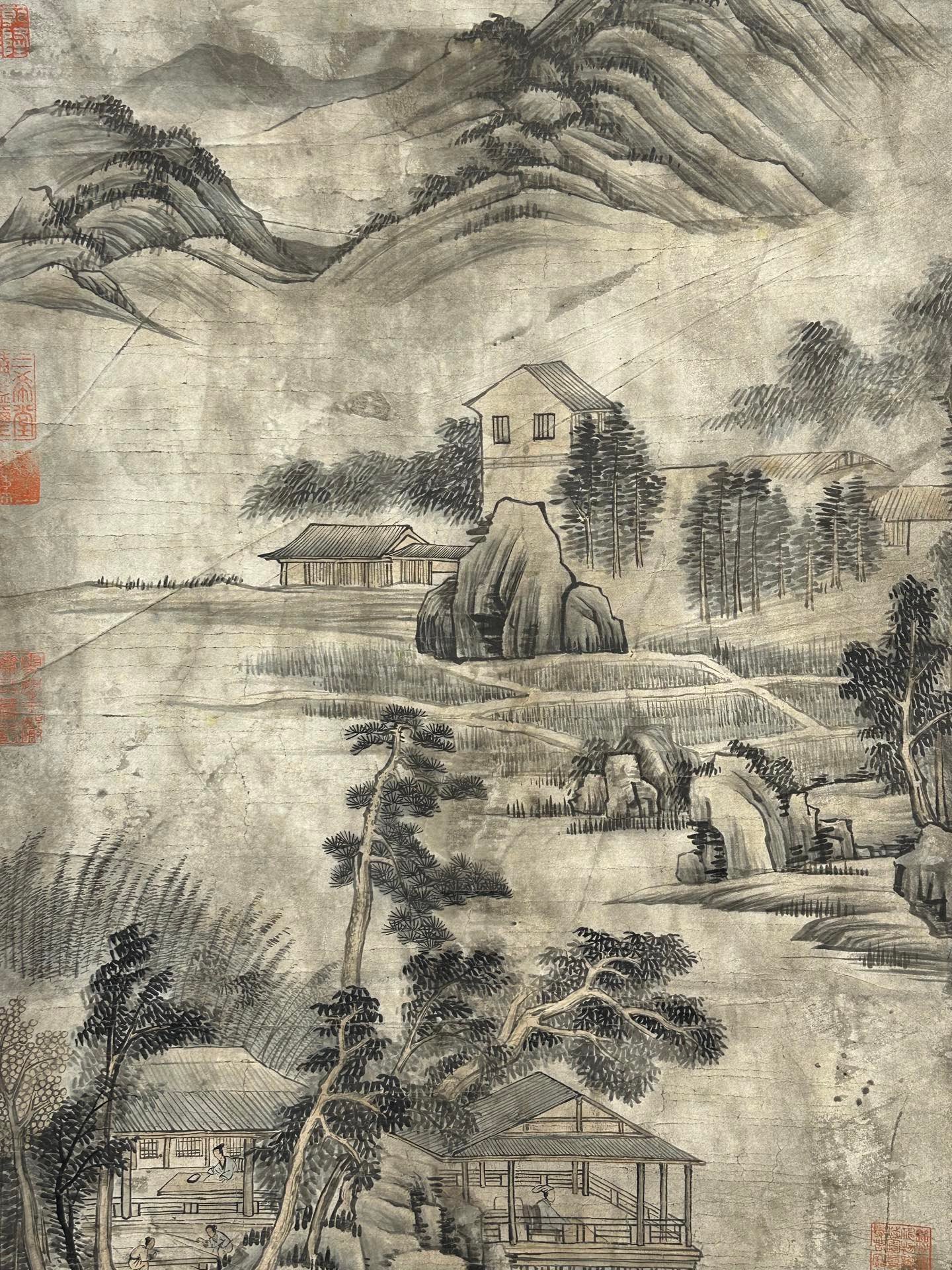 Chinese scroll painting Shangguan Zhou
