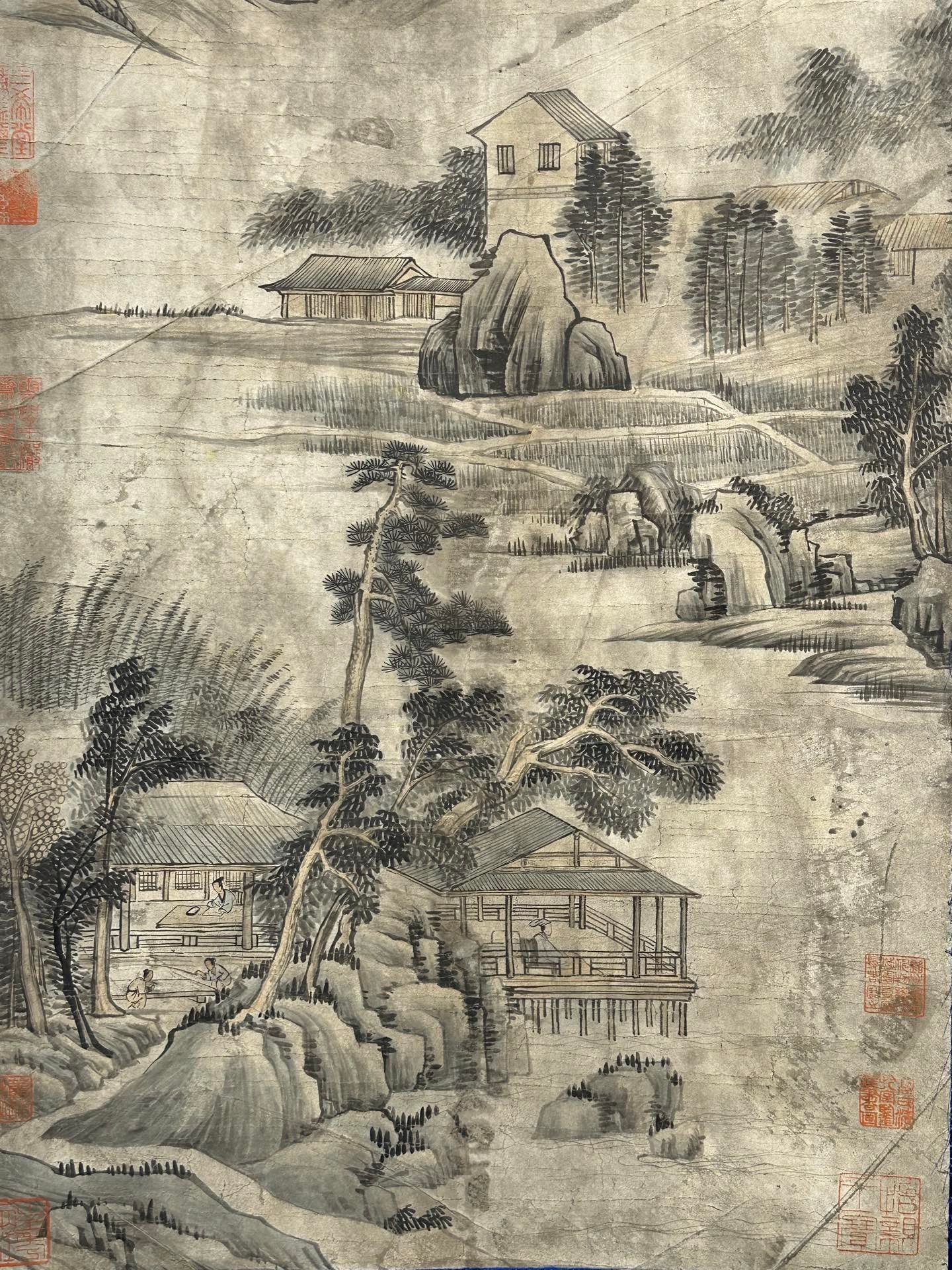 Chinese scroll painting Shangguan Zhou