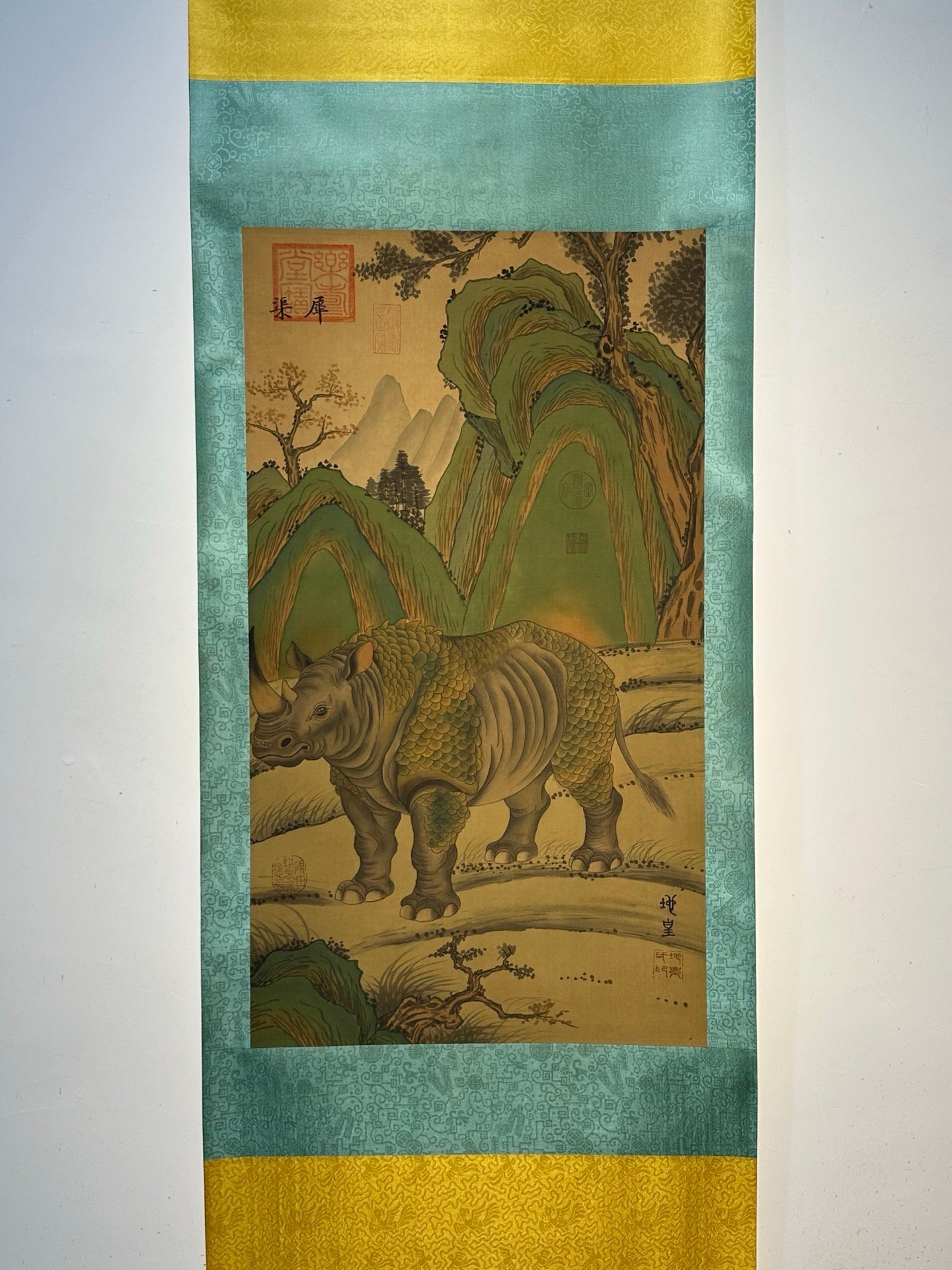 Chinese scroll painting Di Huang clan