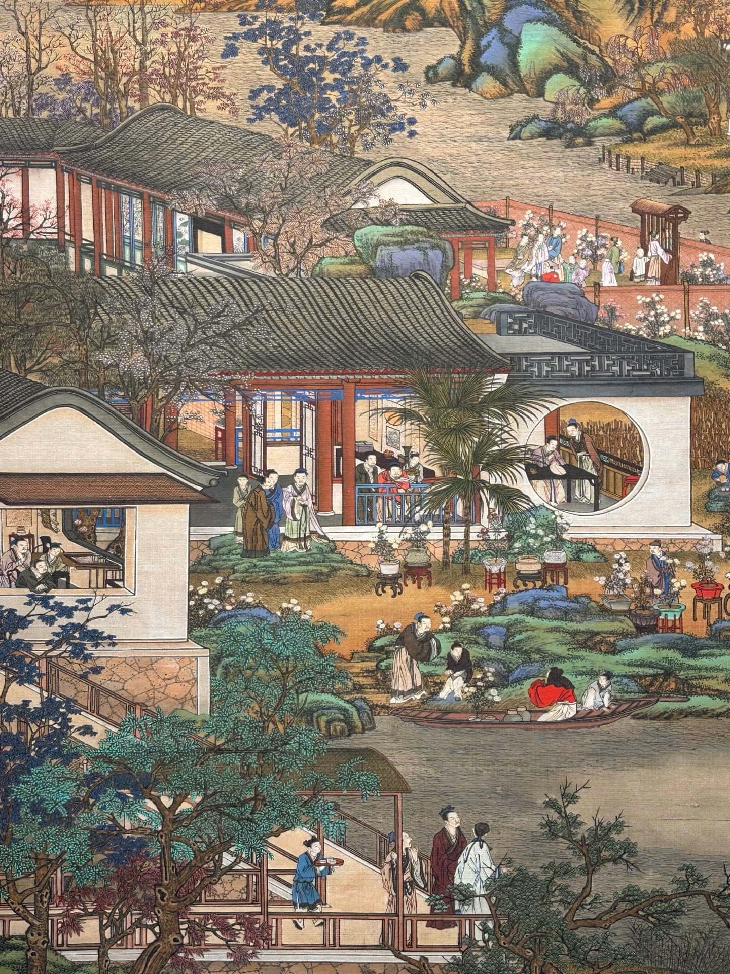 Chinese scroll painting Lang Shining