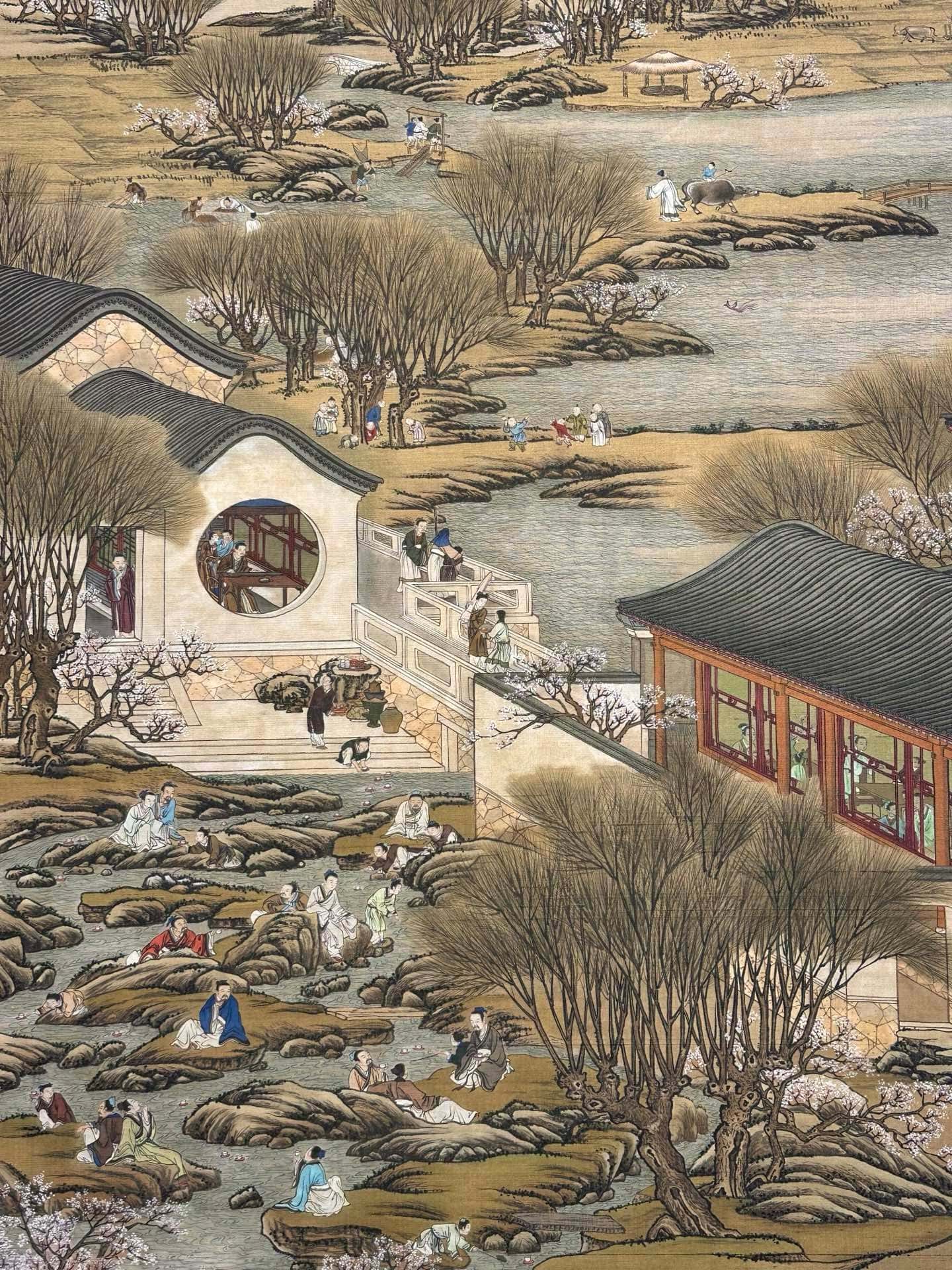 Chinese scroll painting Lang Shining