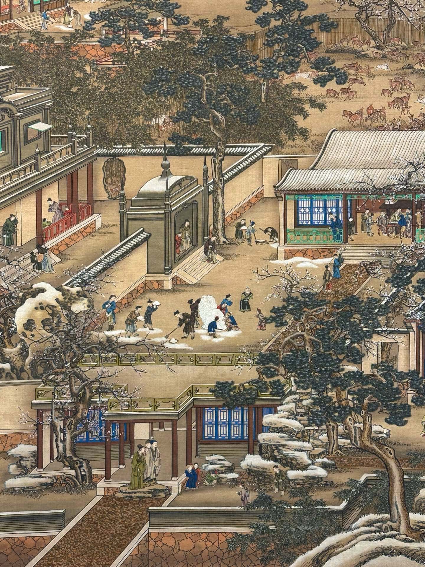 Chinese scroll painting Giuseppe