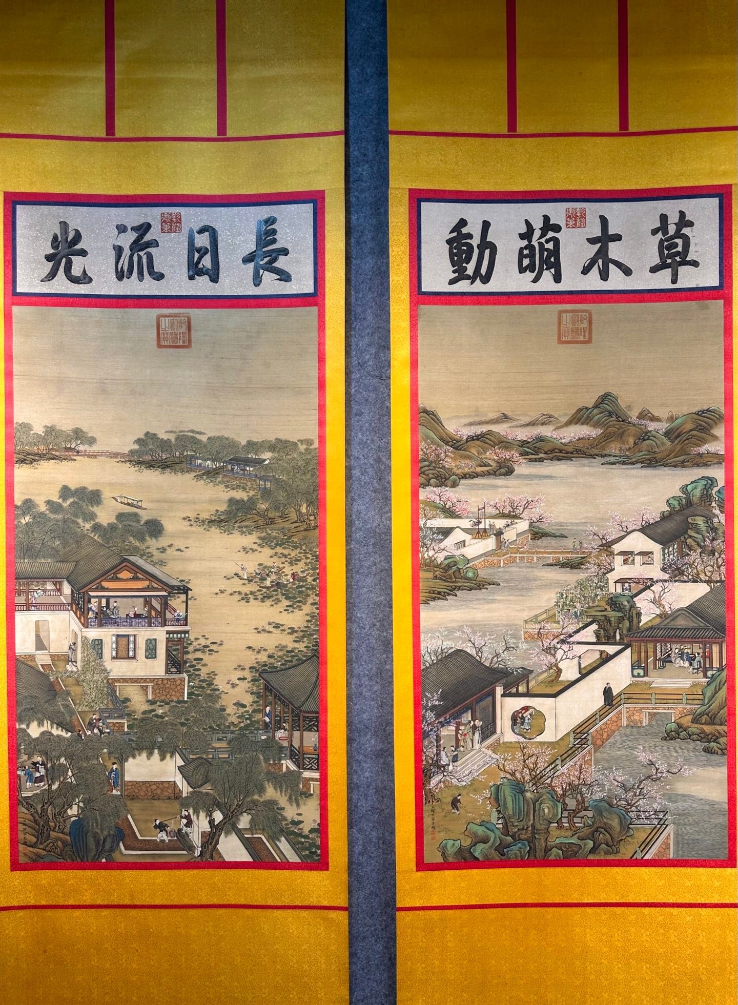 Chinese scroll painting Lang Shining