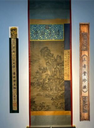 Chinese scroll painting Han Gan