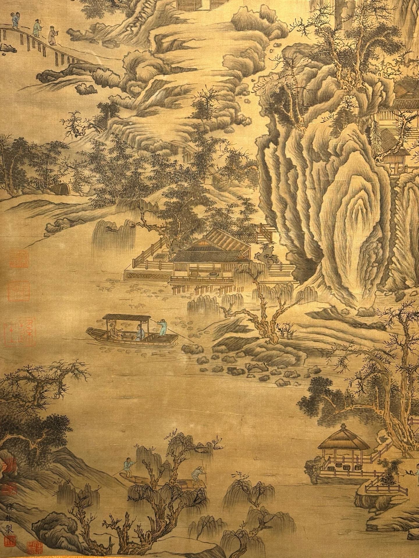 Chinese scroll painting Han Gan