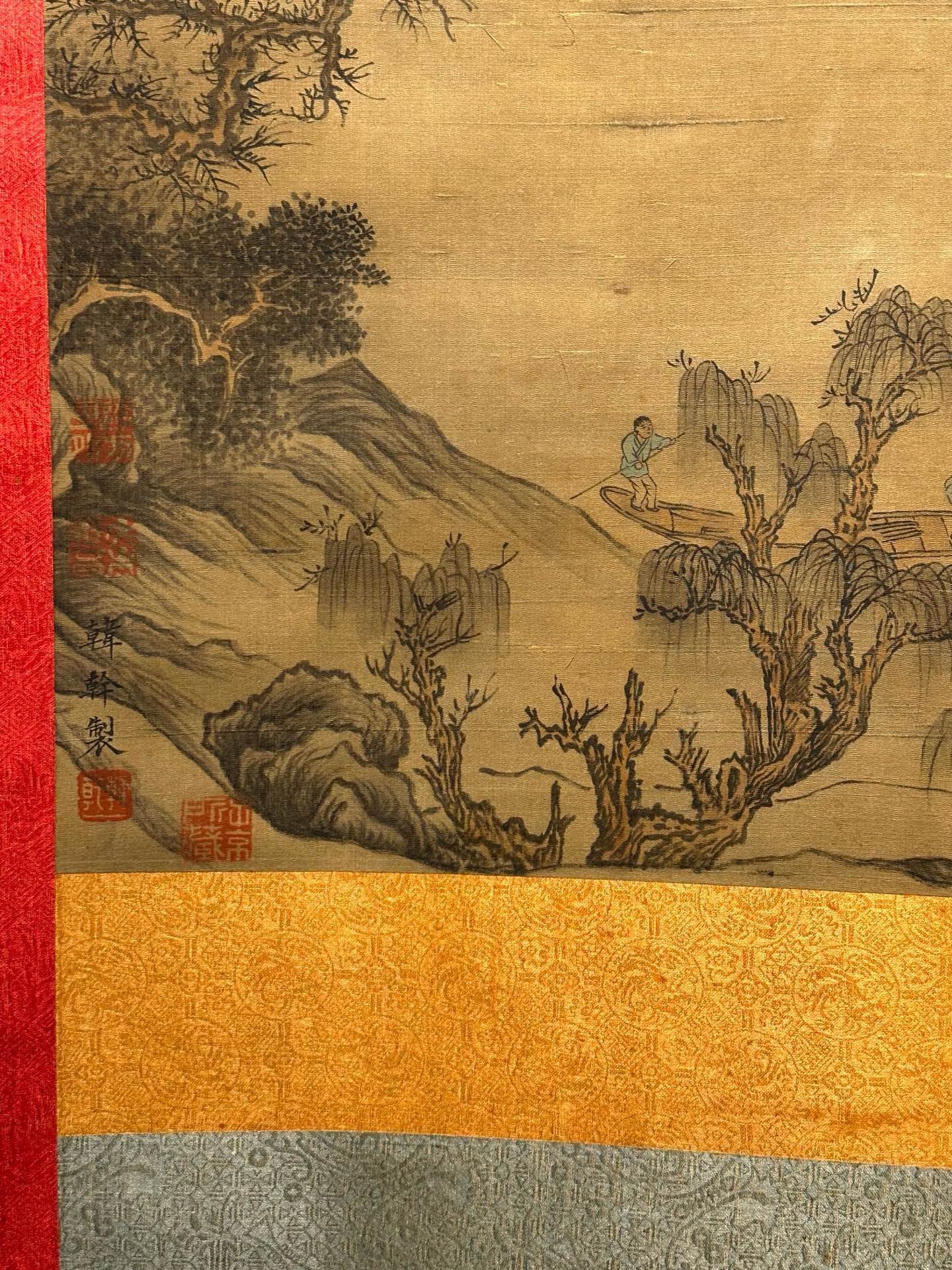Chinese scroll painting Han Gan