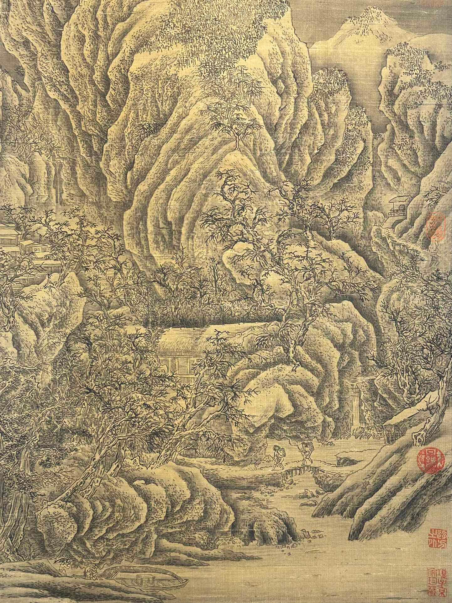 Chinese scroll painting Jing Hao