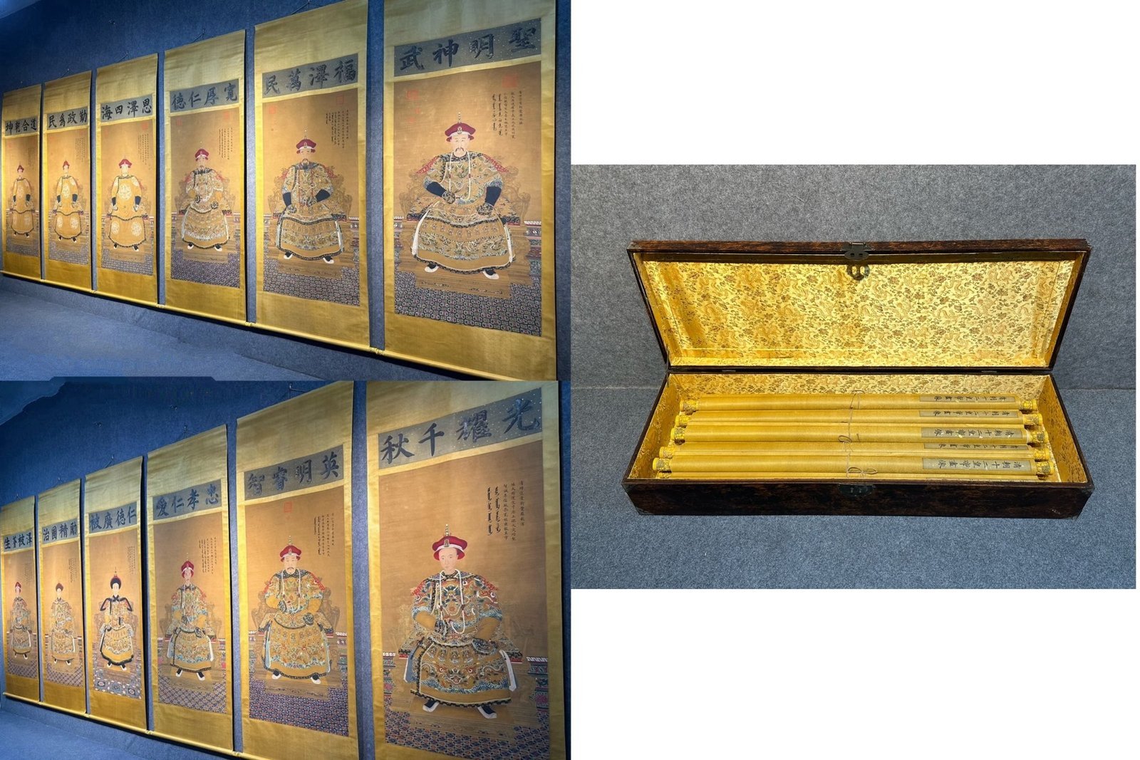 Chinese scroll painting Lang Shining