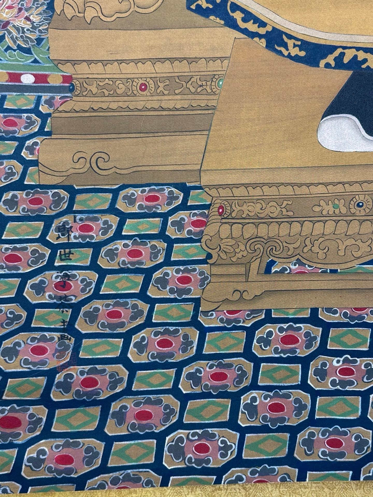 Chinese scroll painting Lang Shining