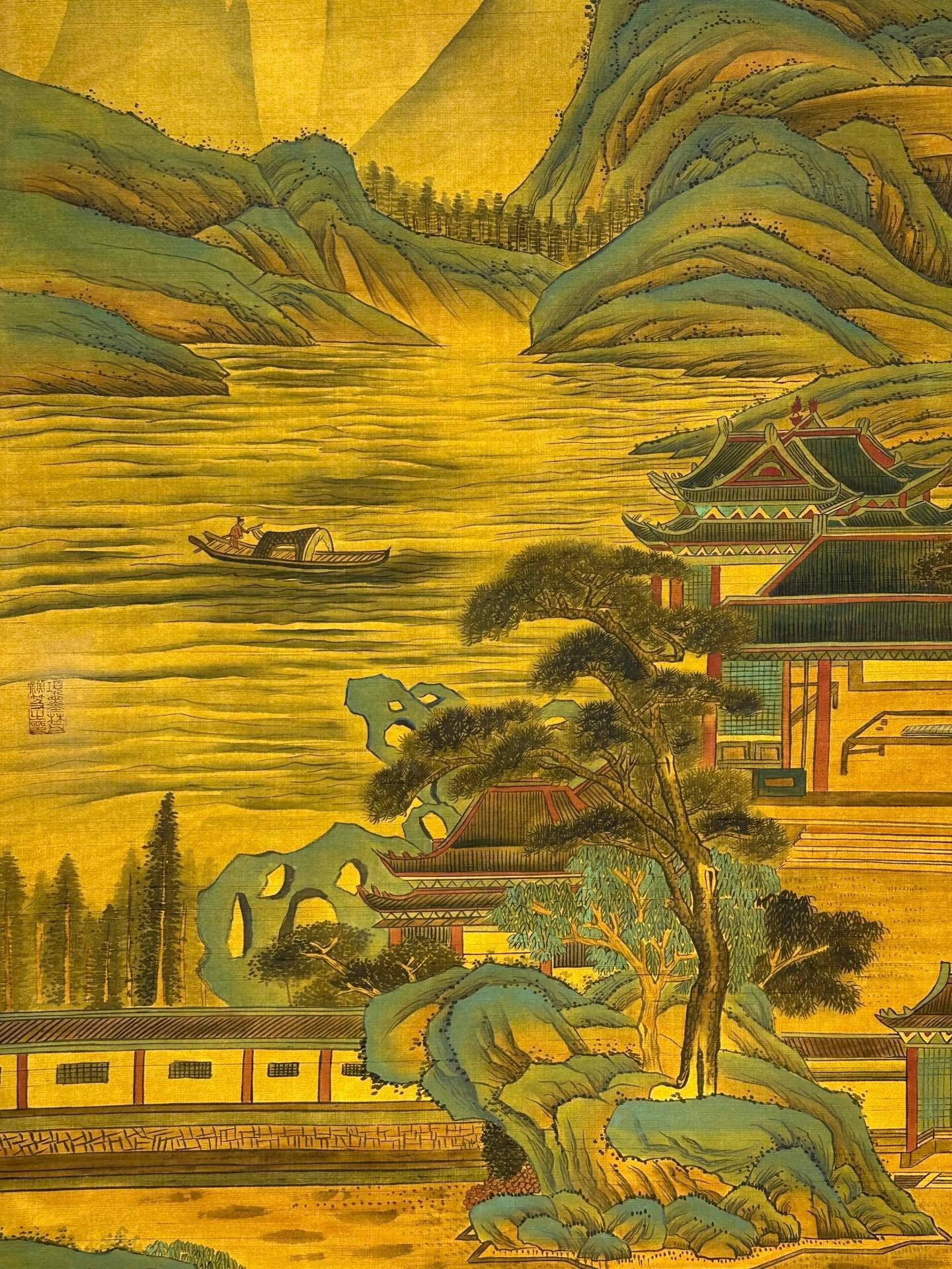 Chinese scroll painting Qin Shi Huang Ying Zheng