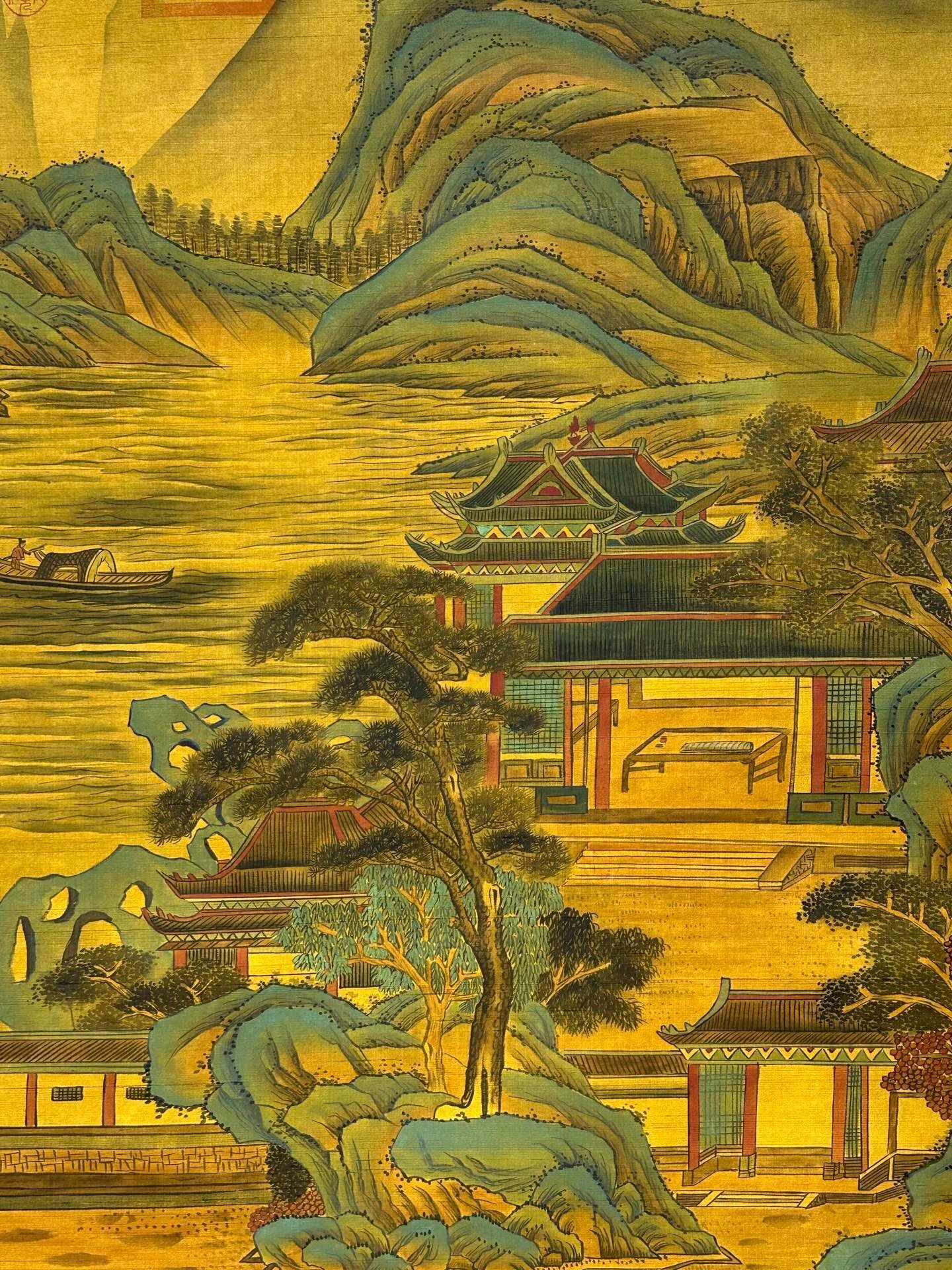 Chinese scroll painting Qin Shi Huang Ying Zheng