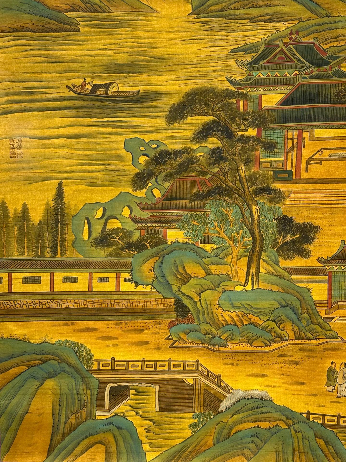 Chinese scroll painting Qin Shi Huang Ying Zheng