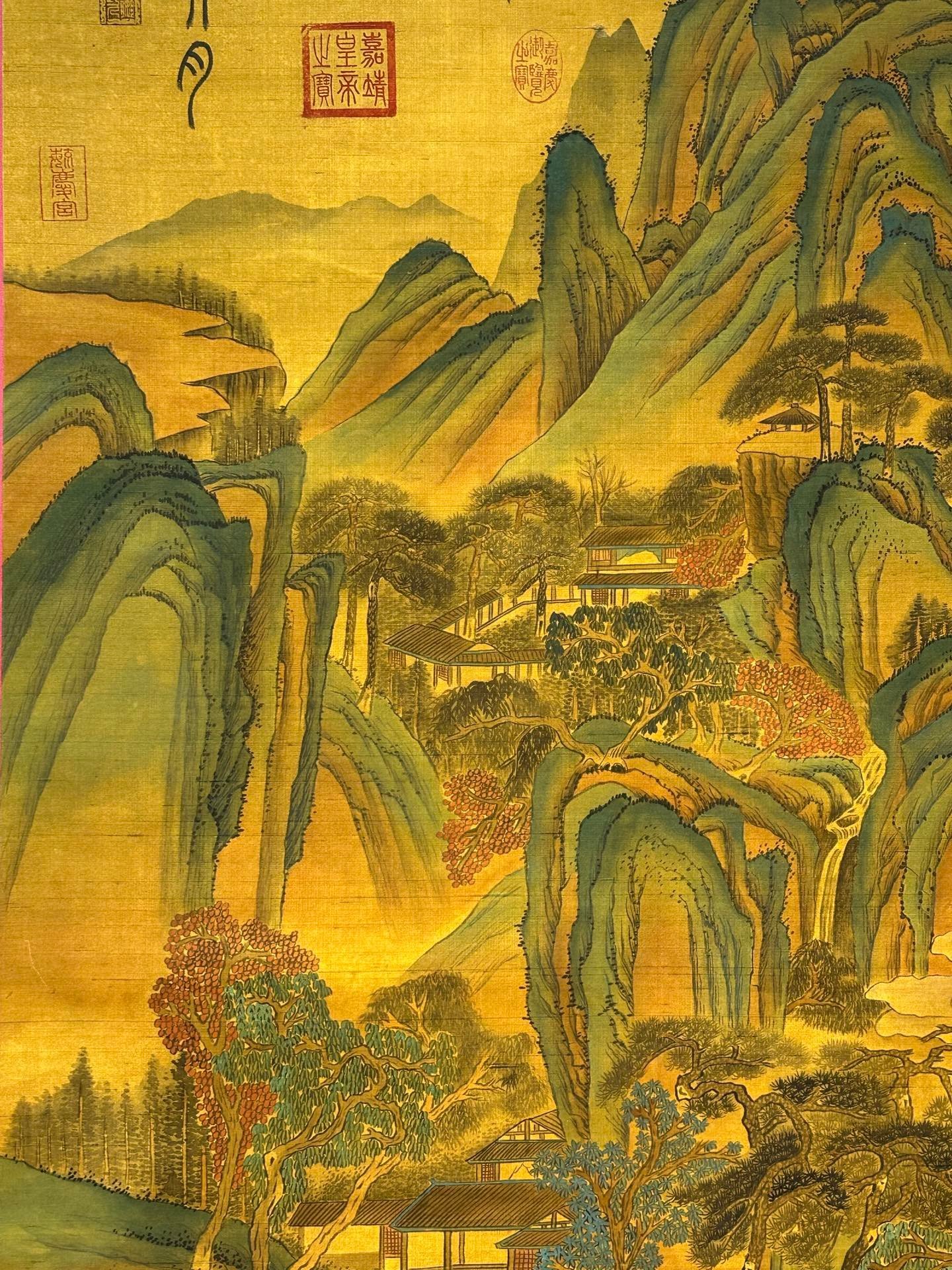 Chinese scroll painting Qin Shi Huang Ying Zheng