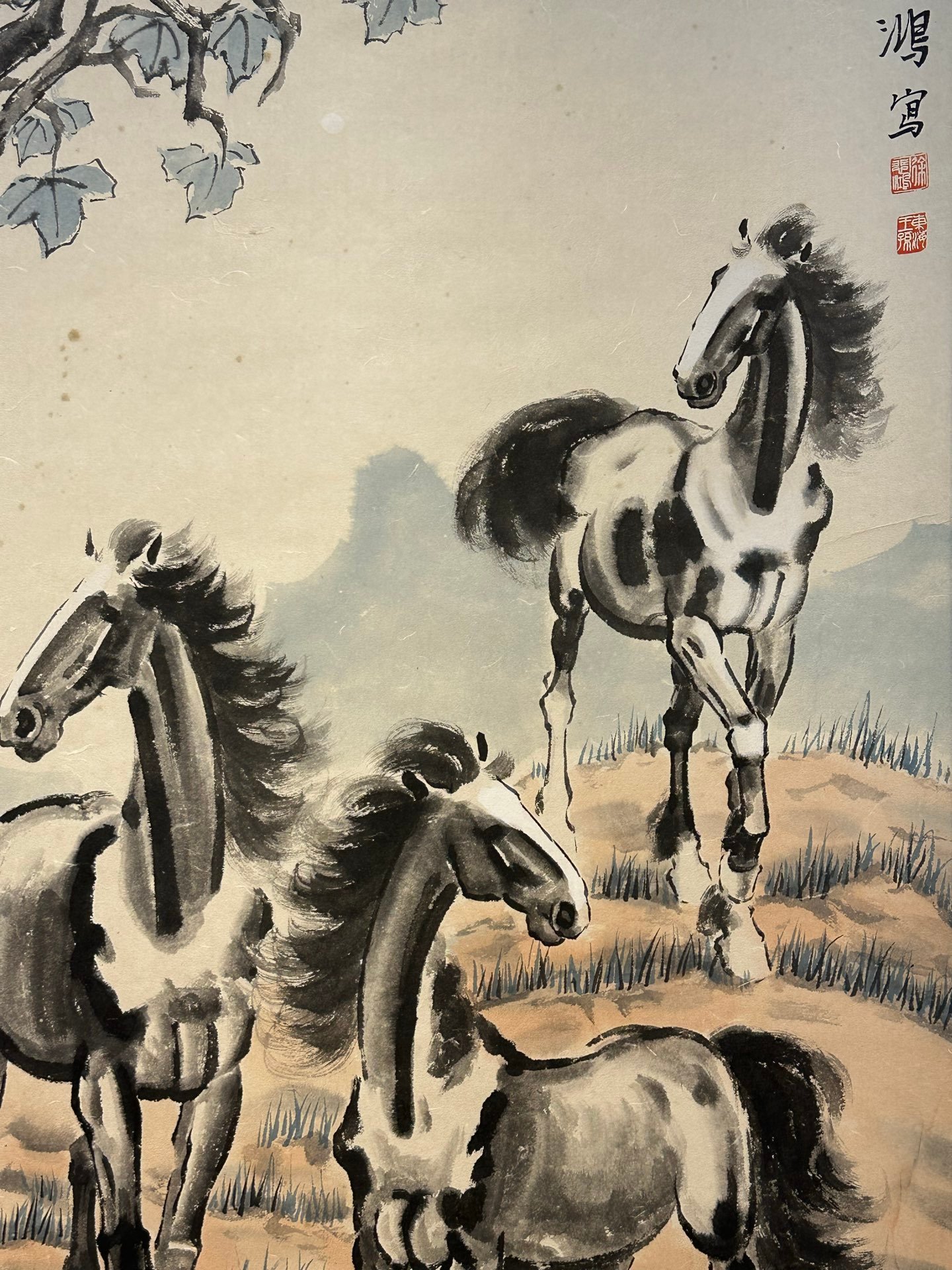 Chinese scroll painting Xu Beihong