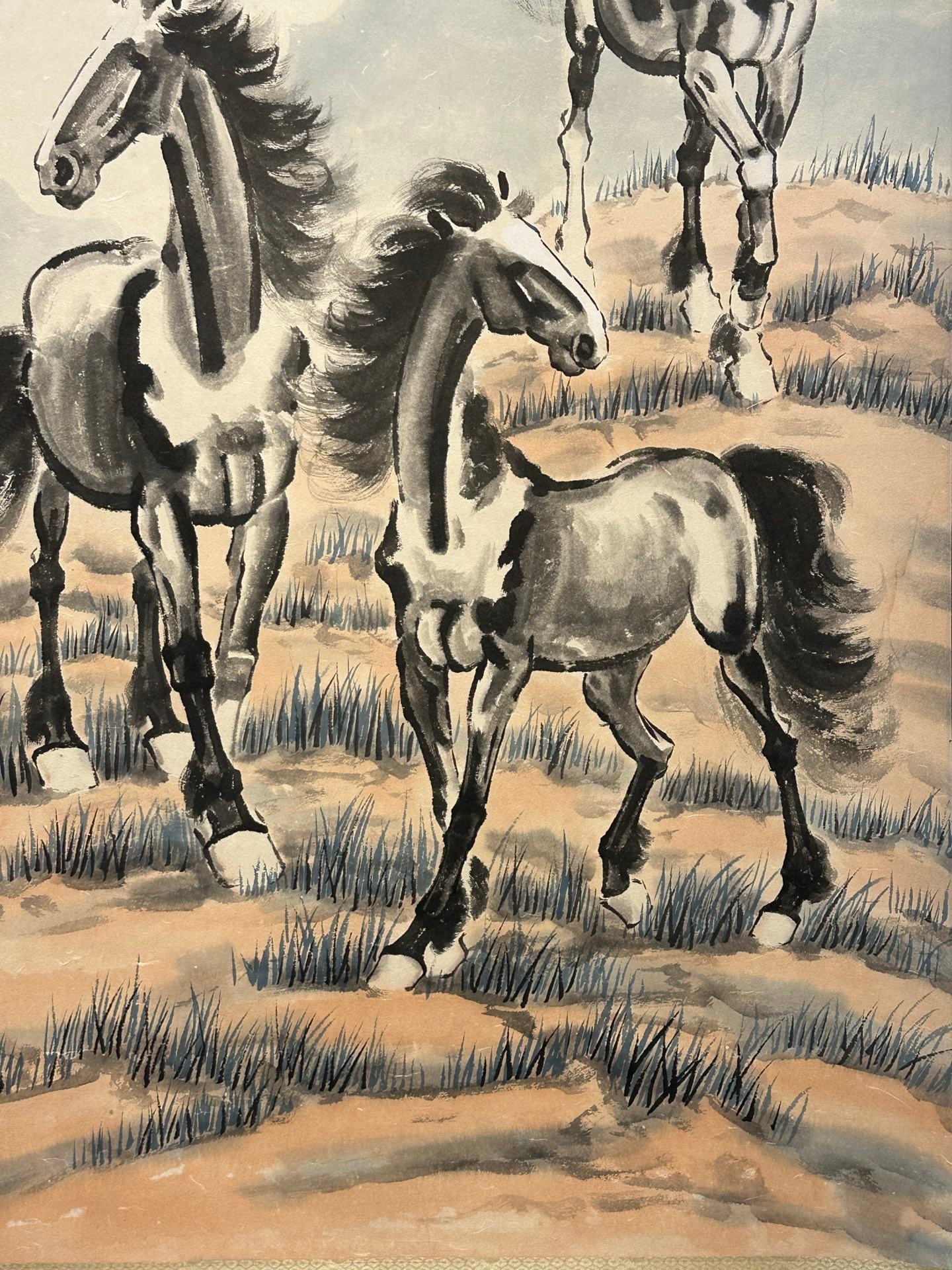 Chinese scroll painting Xu Beihong