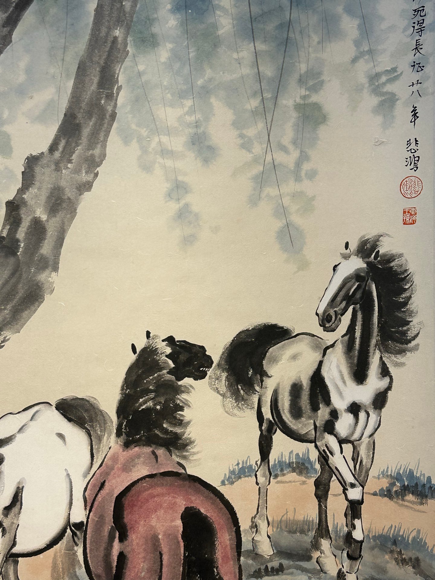 Chinese scroll painting Xu Beihong