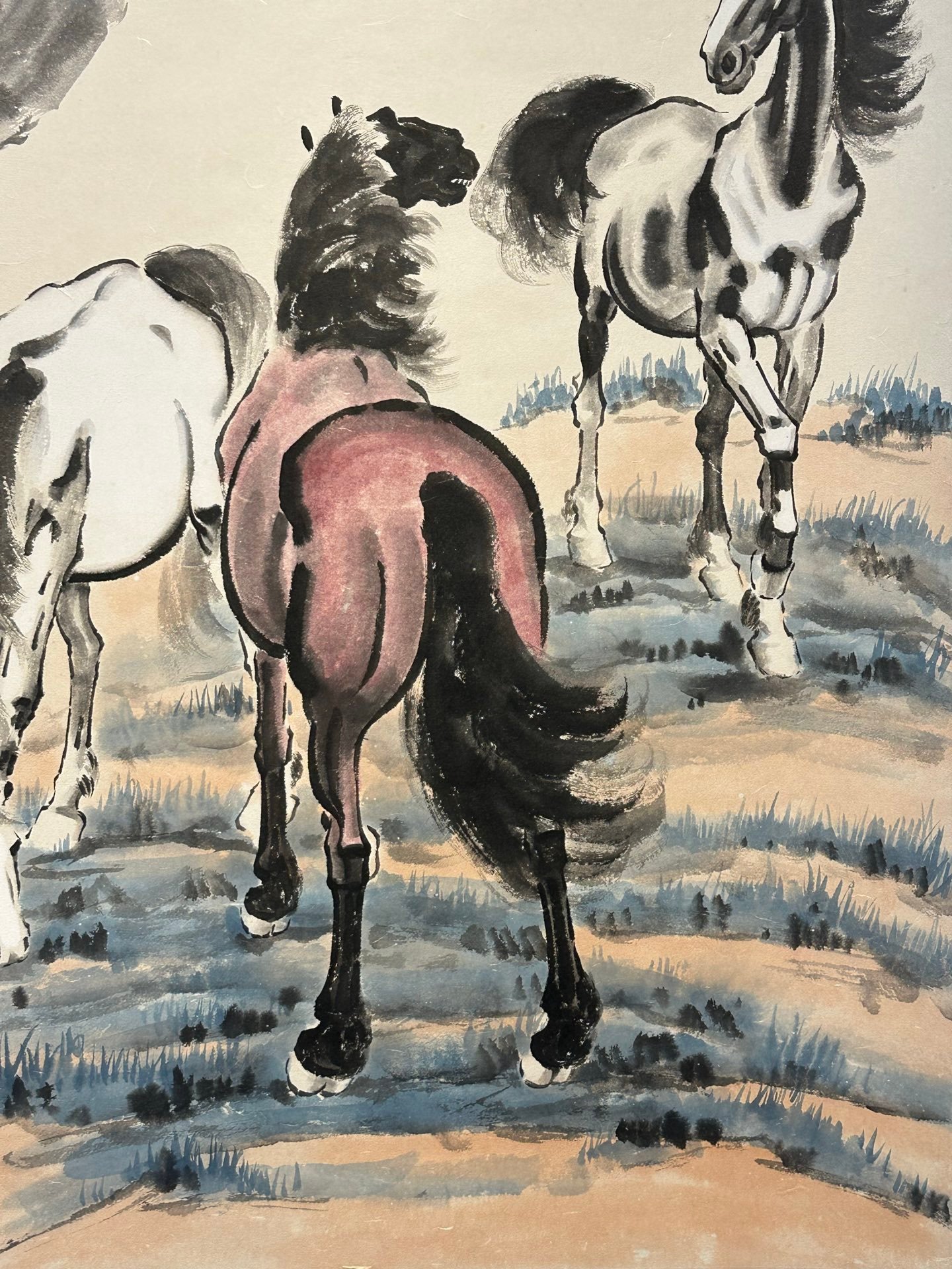 Chinese scroll painting Xu Beihong