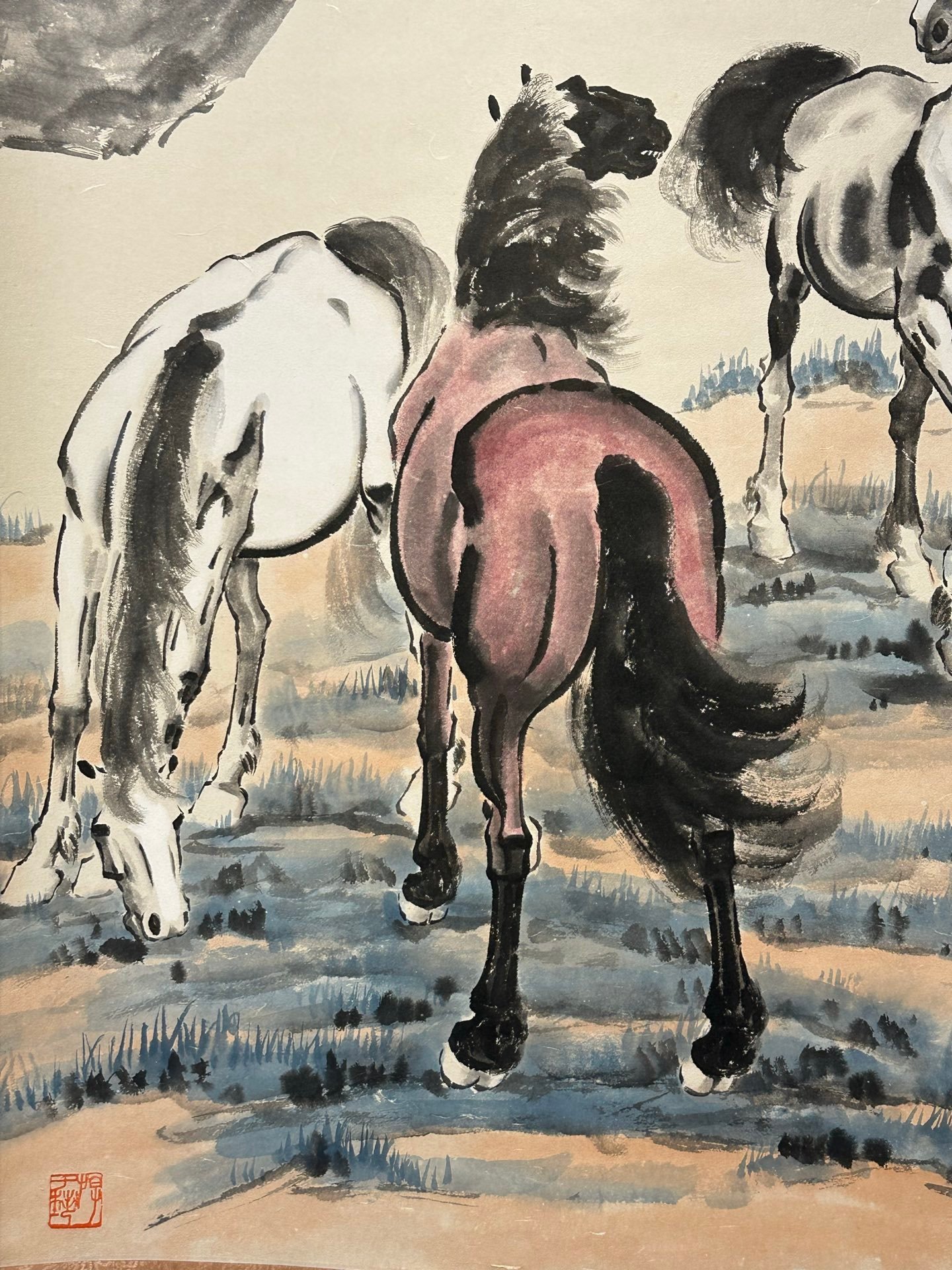 Chinese scroll painting Xu Beihong