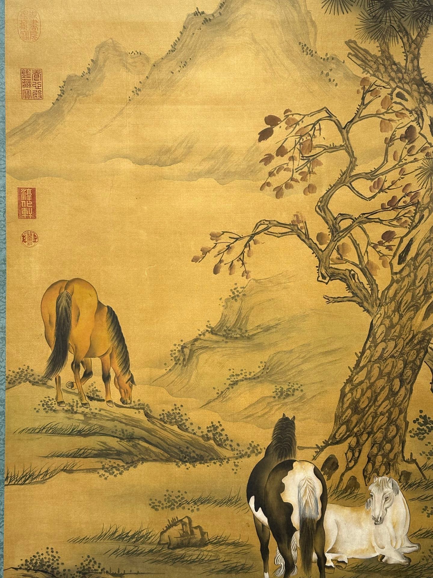 Chinese scroll painting Lang Shining