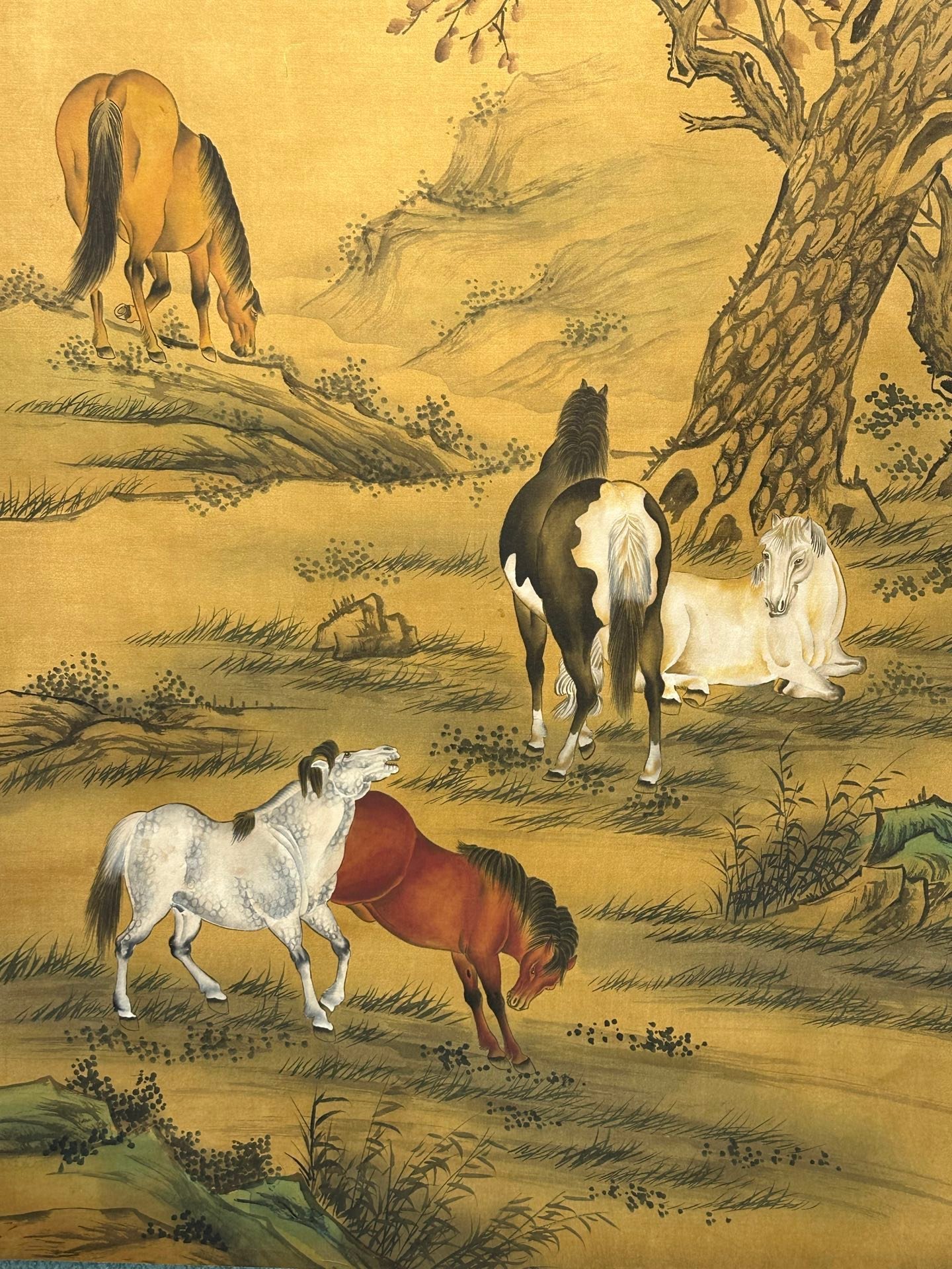 Chinese scroll painting Lang Shining