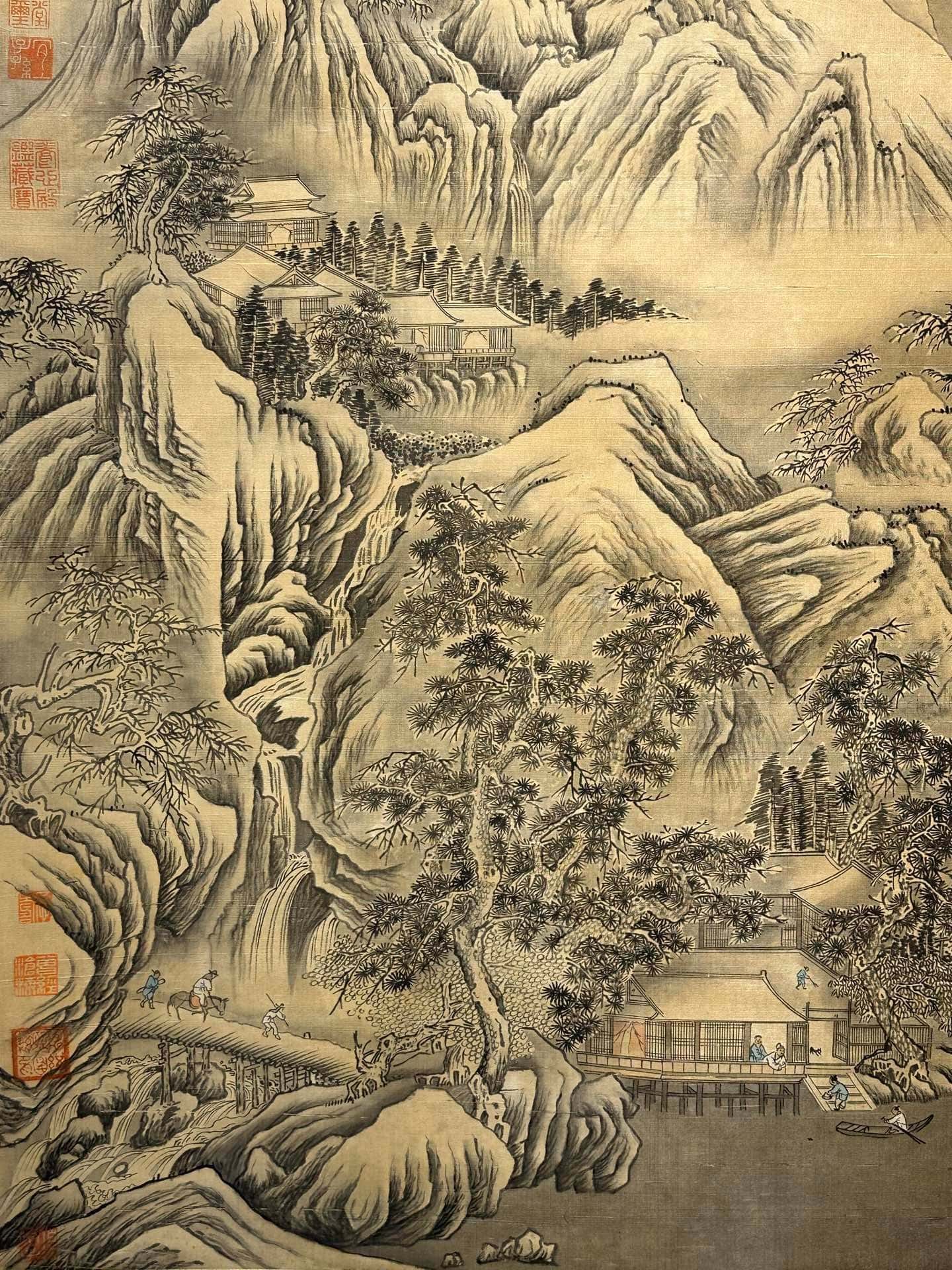 Chinese scroll painting Yan Liben