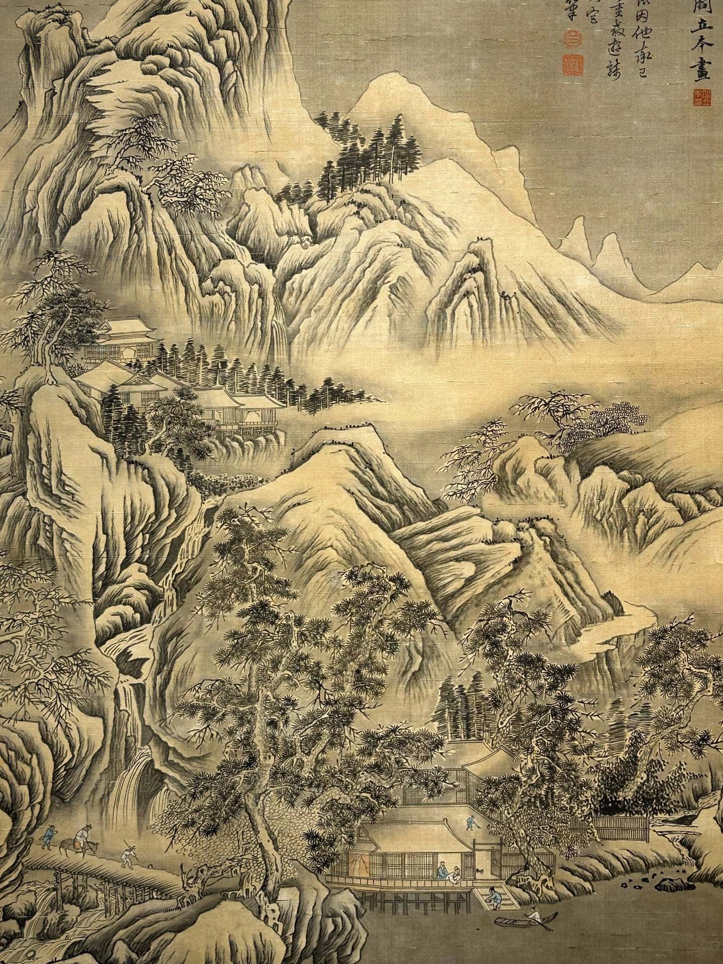 Chinese scroll painting Yan Liben