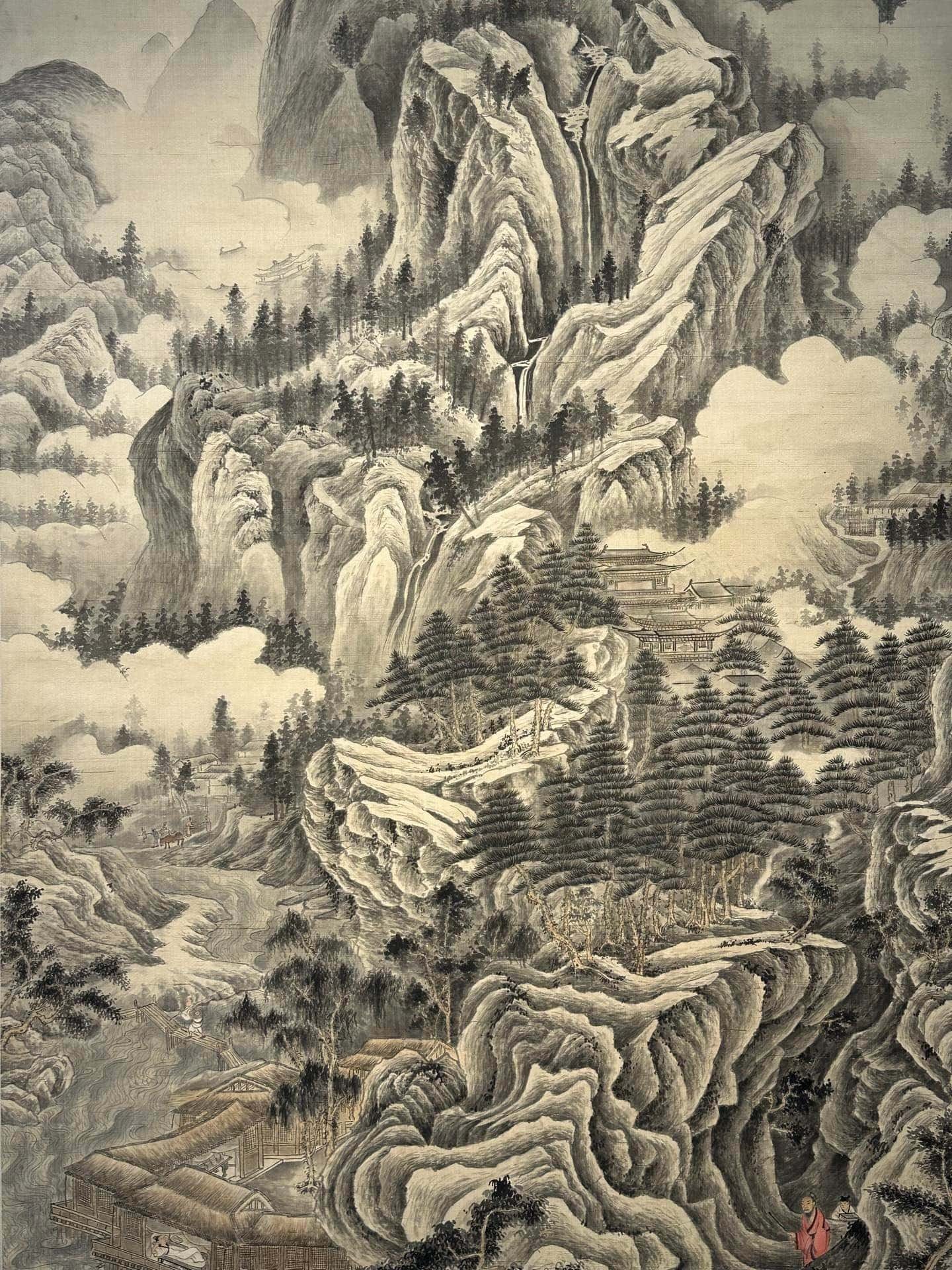Chinese scroll painting Zhang Daqian