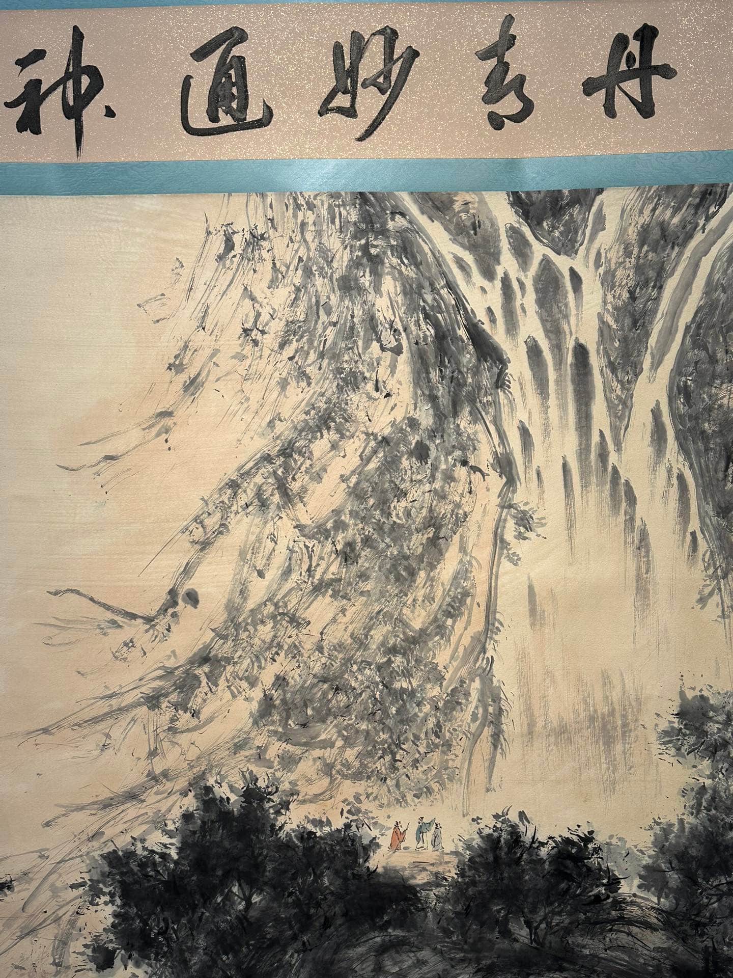 Chinese scroll painting Fu Baoshi