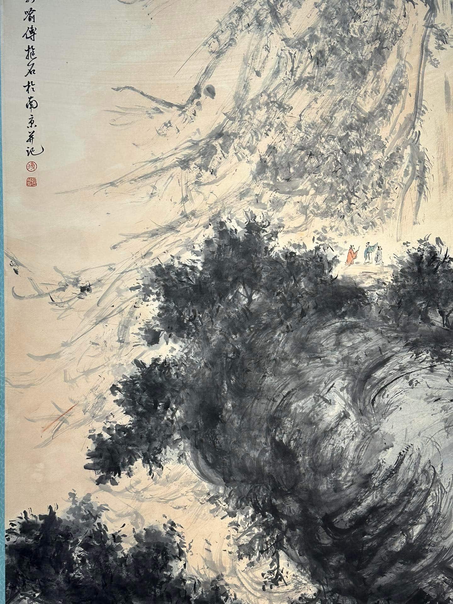 Chinese scroll painting Fu Baoshi