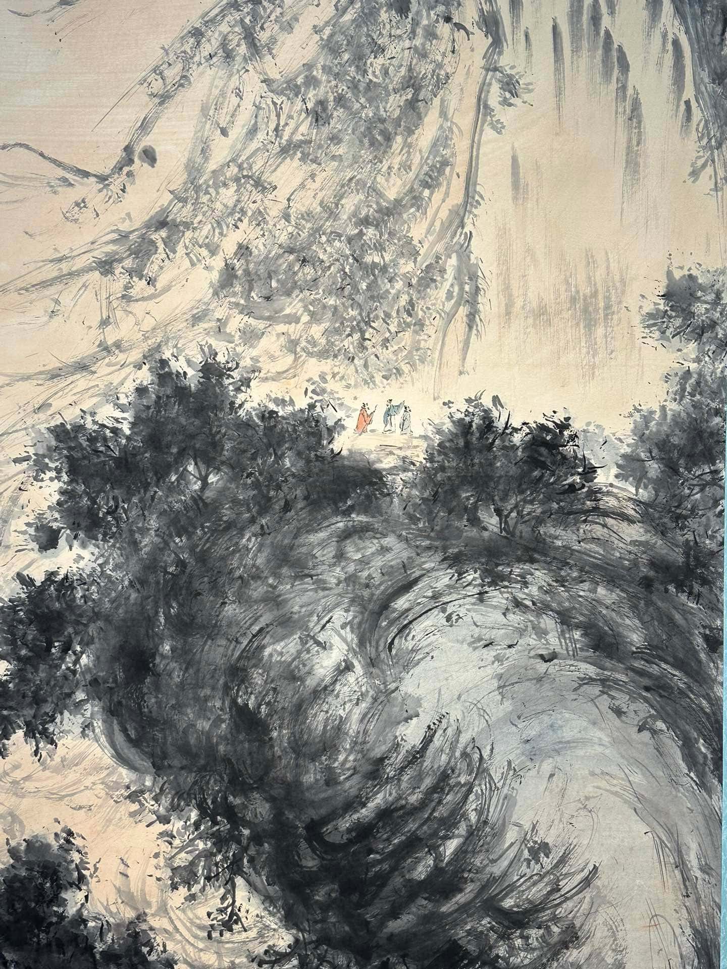 Chinese scroll painting Fu Baoshi