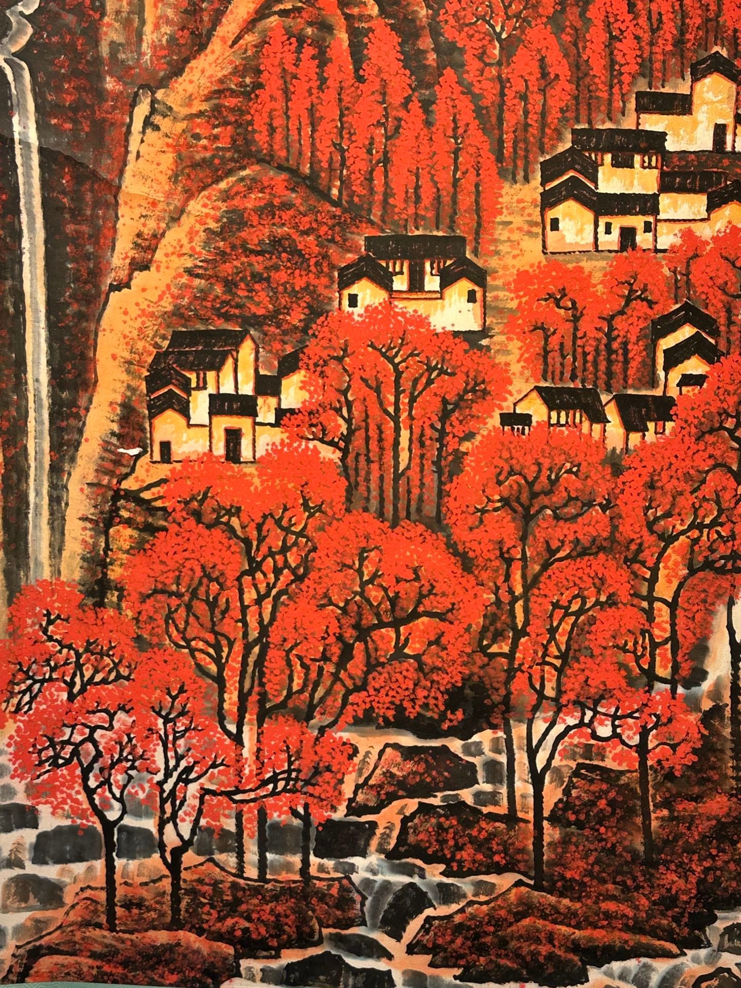 Chinese scroll painting Li Keran