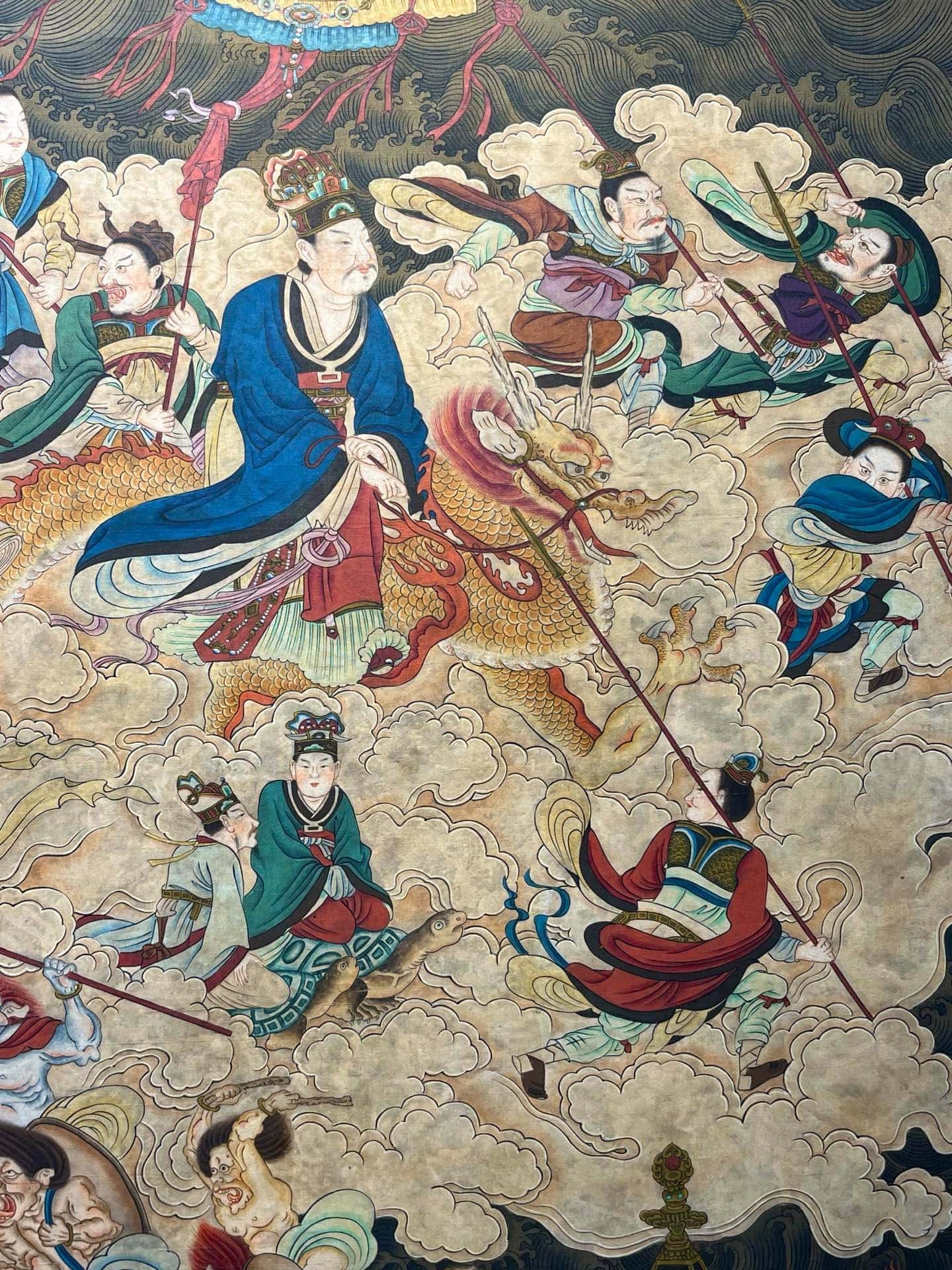 Chinese scroll painting Wu Daozi