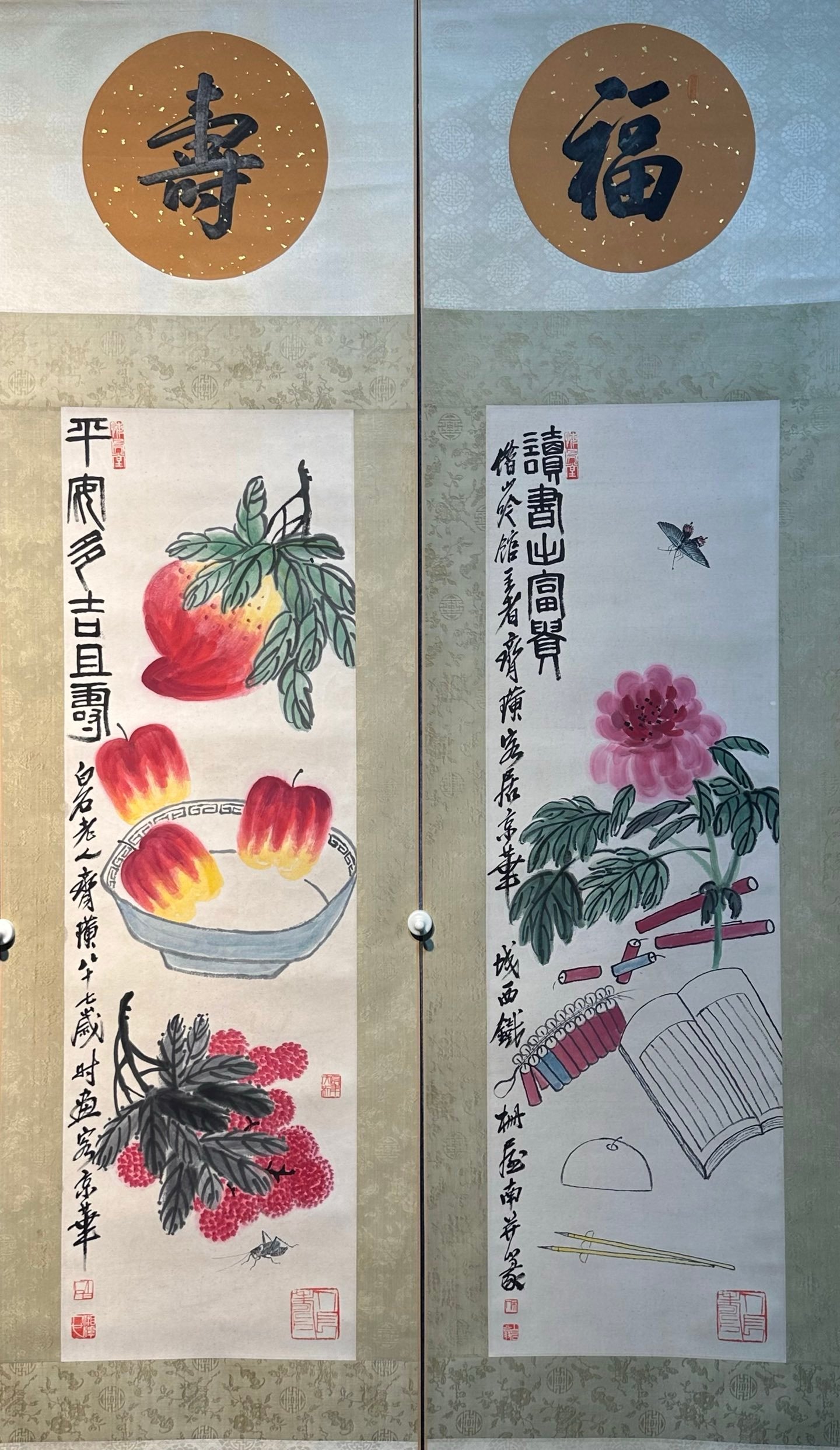 Chinese scroll painting Qi Baishi